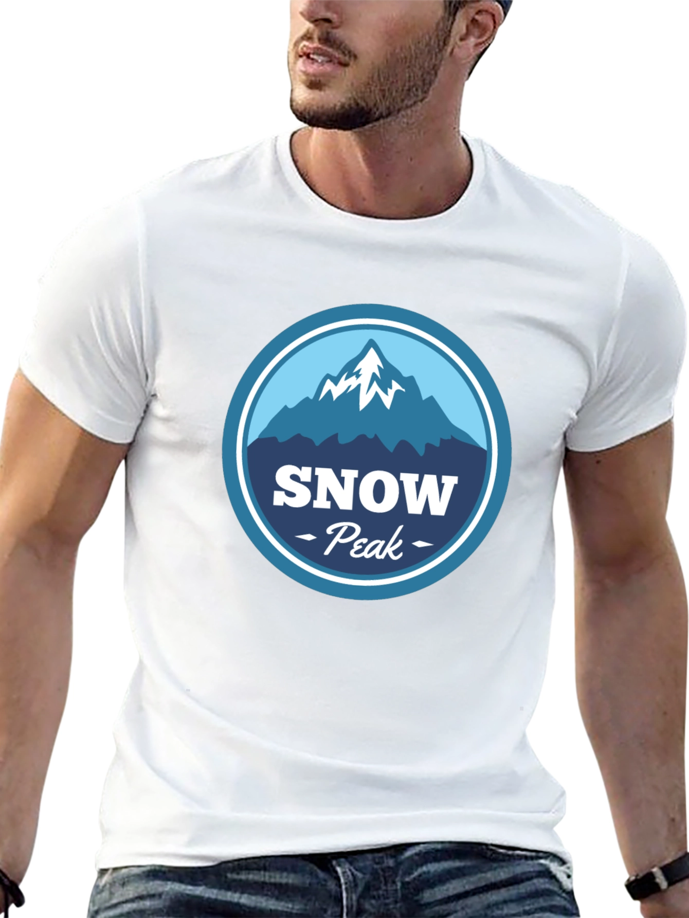 Black Snow Peak Graphic Tee - Mountain Adventure view 13