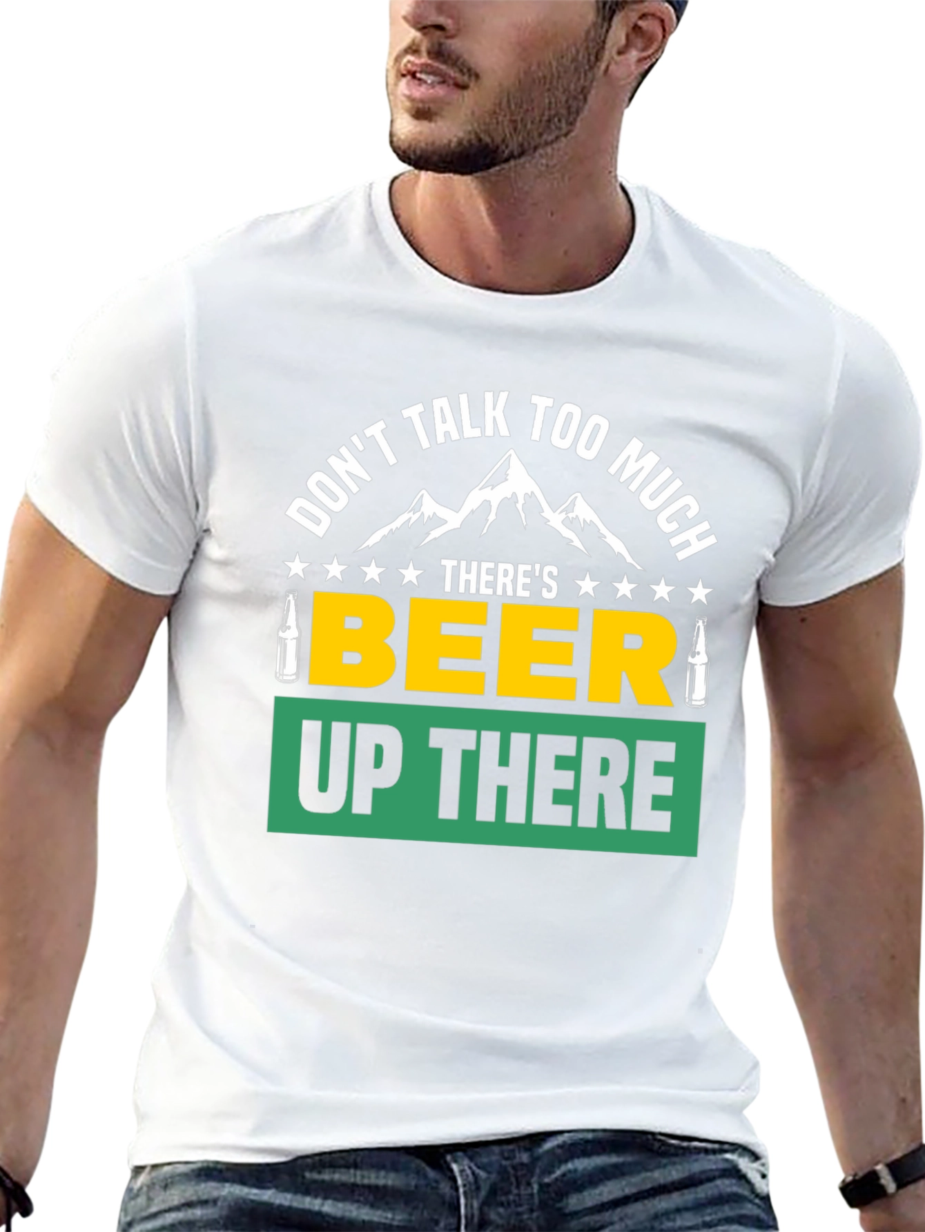 Black Don't Talk, Beer Up There Graphic Tee view 13