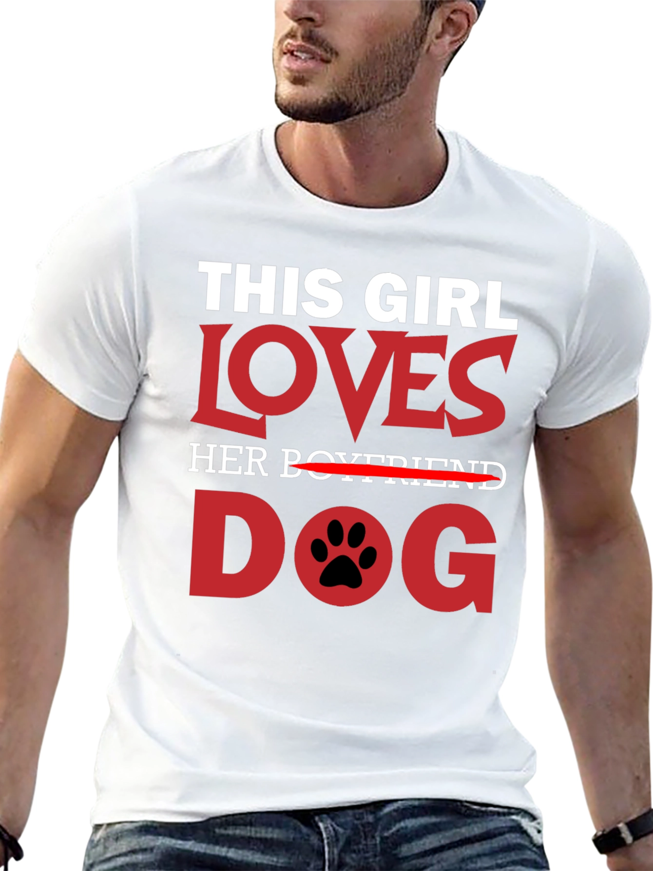 Black This Girl Loves Dog T-Shirt view 13