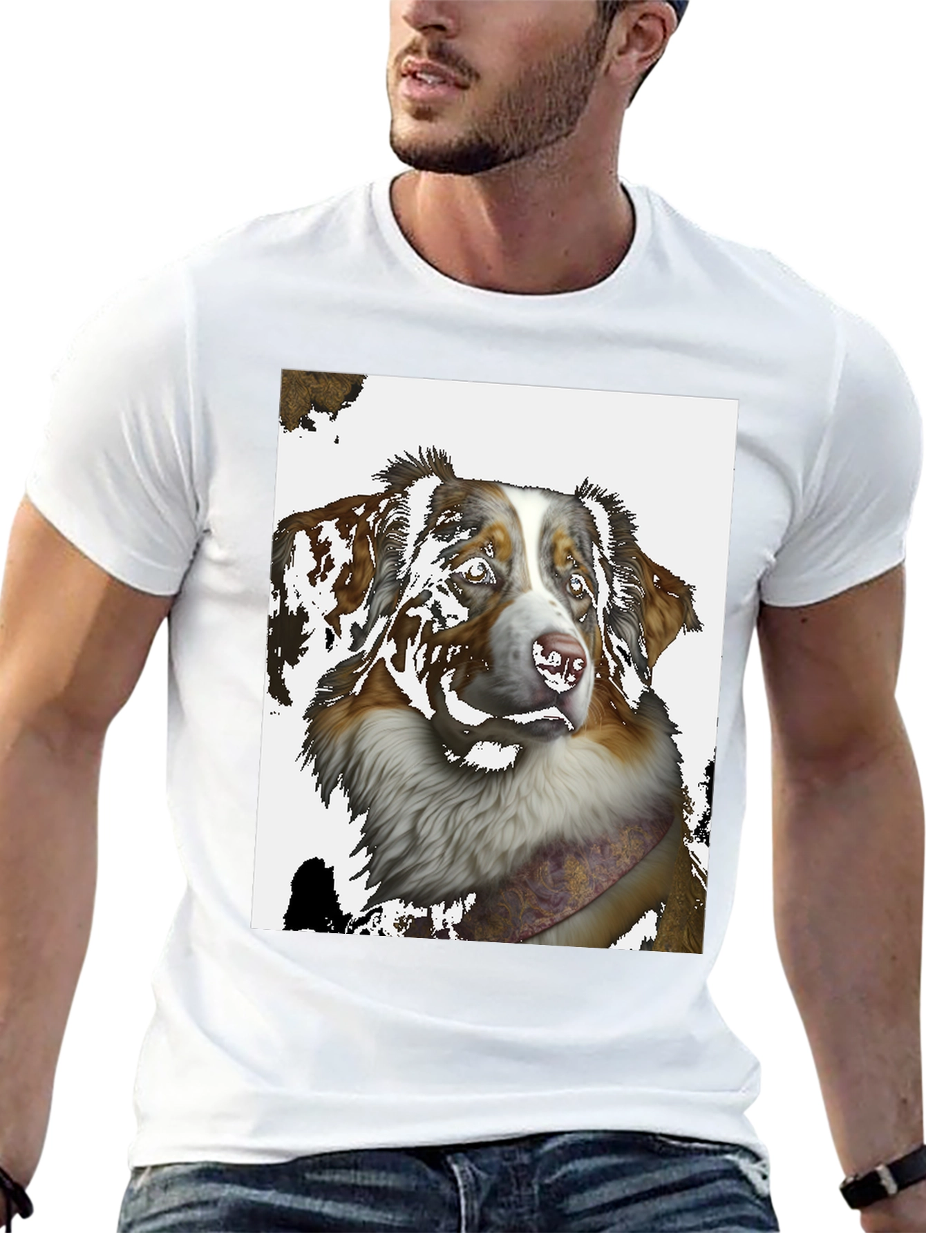 Black Dog Graphic Black T-Shirt view 13