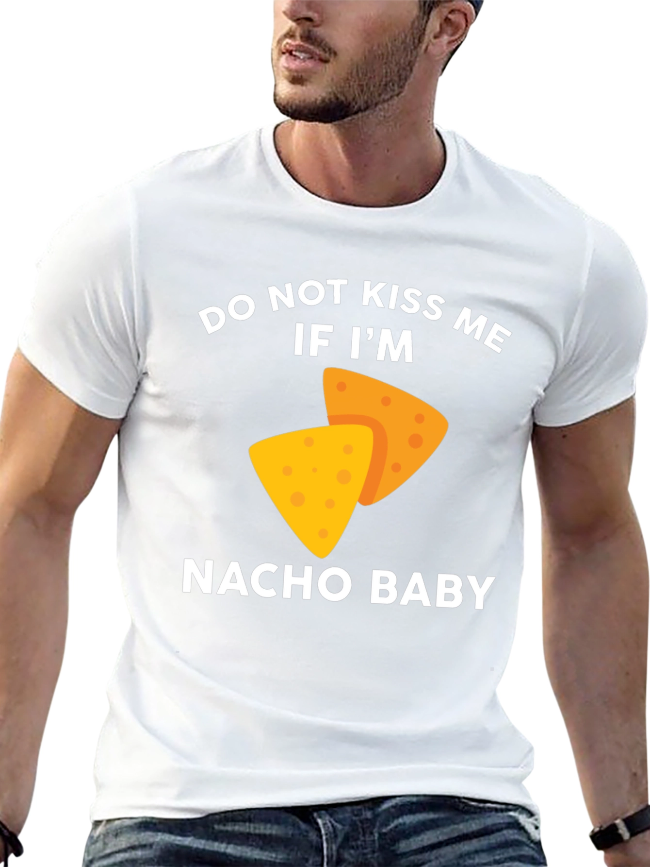 Black Do Not Kiss Me If I'm Nacho Baby T-Shirt view 13