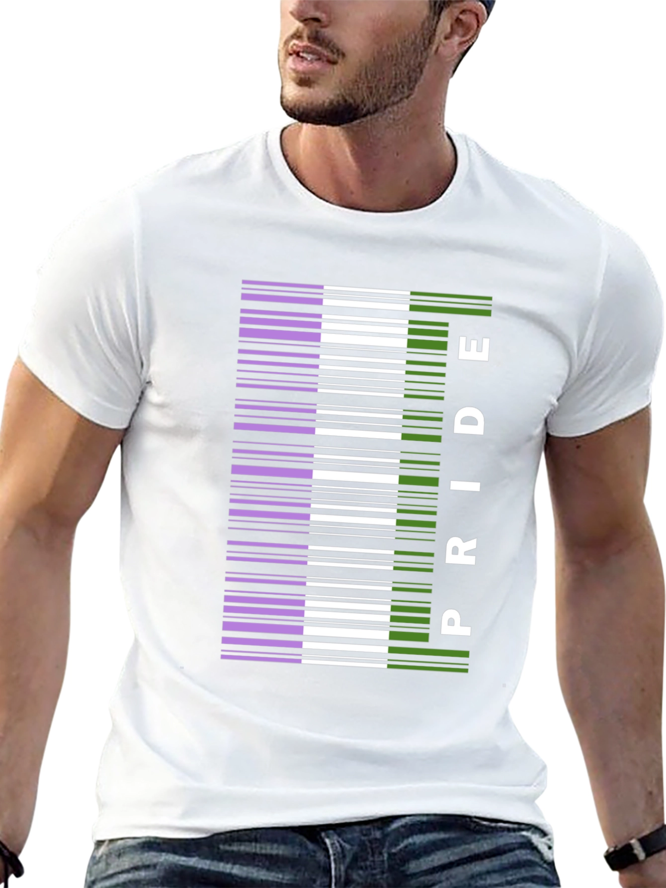 Pride Barcode Graphic Tee - Black - 13