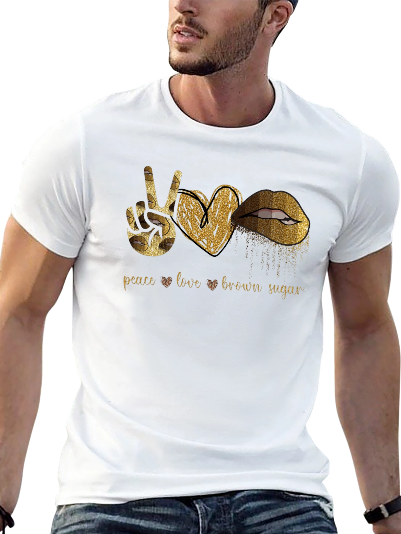 Black Peace Love Brown Sugar Graphic Tee view 13