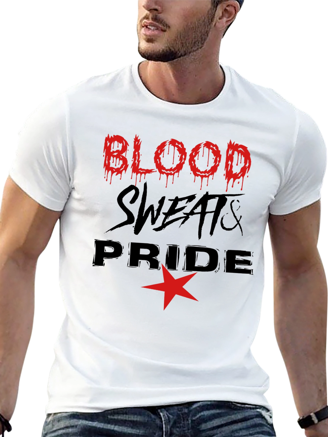 Black Blood Sweats & Pride Graphic Tee view 13
