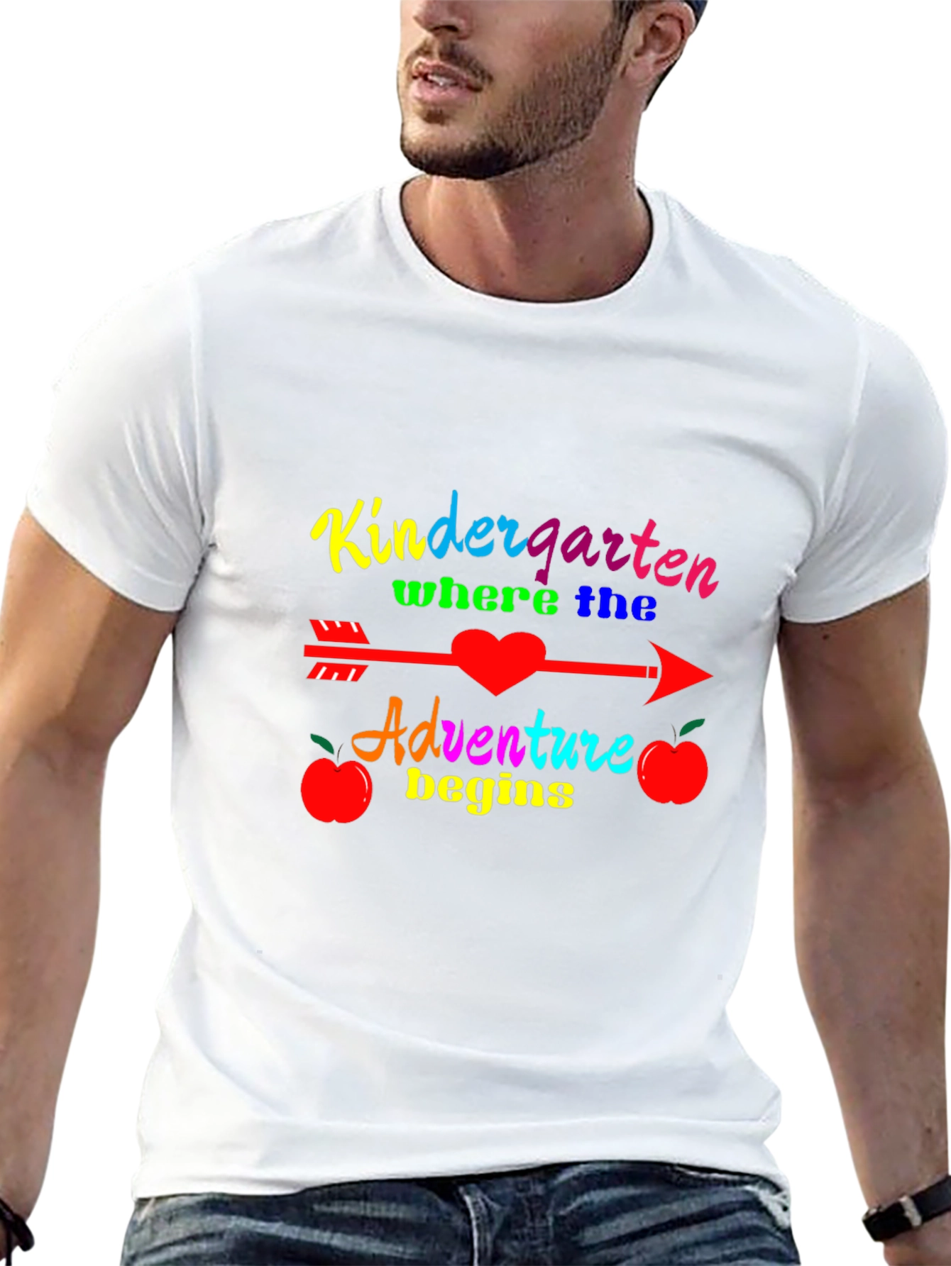 Black Kindergarten Adventure Begins T-Shirt view 13