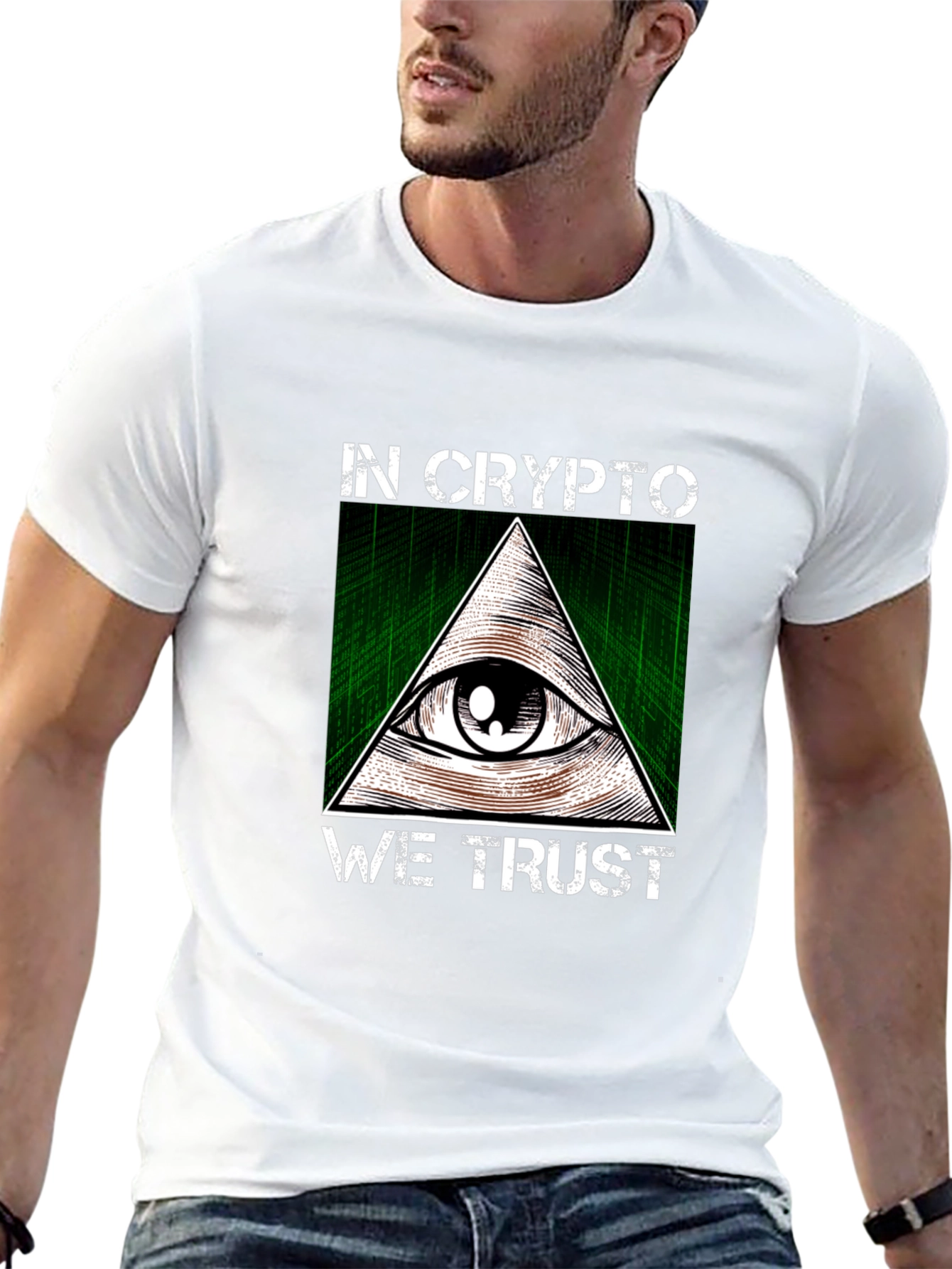 Black In Crypto We Trust Graphic T-Shirt view 13