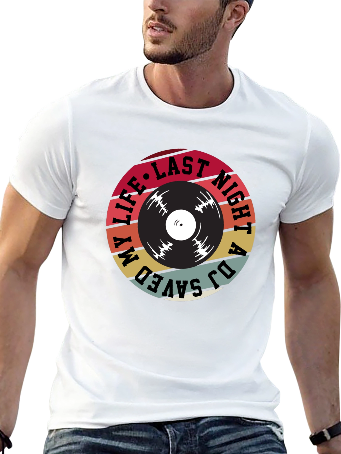 Black DJ Saved My Life Graphic Tee view 13