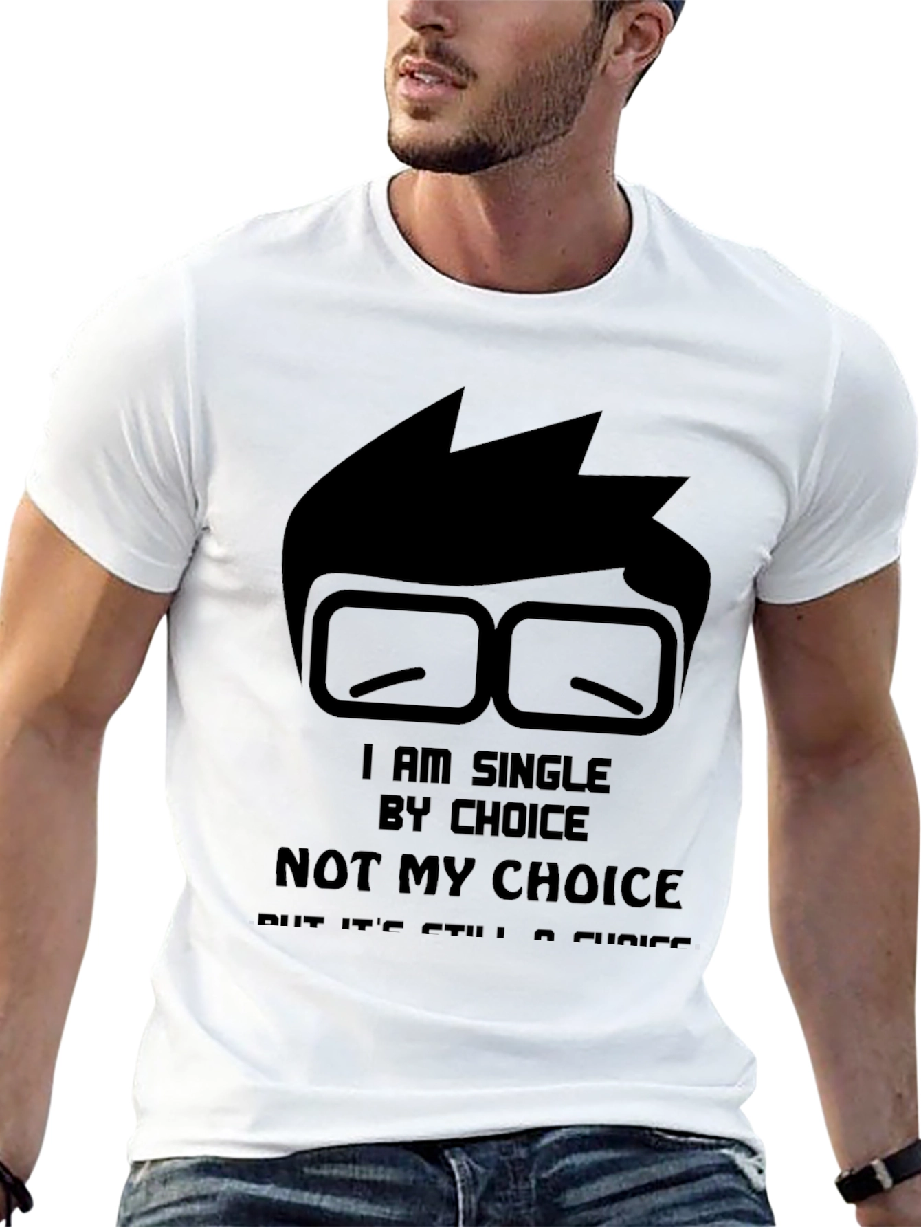 Black Single By Choice Black T-Shirt view 13