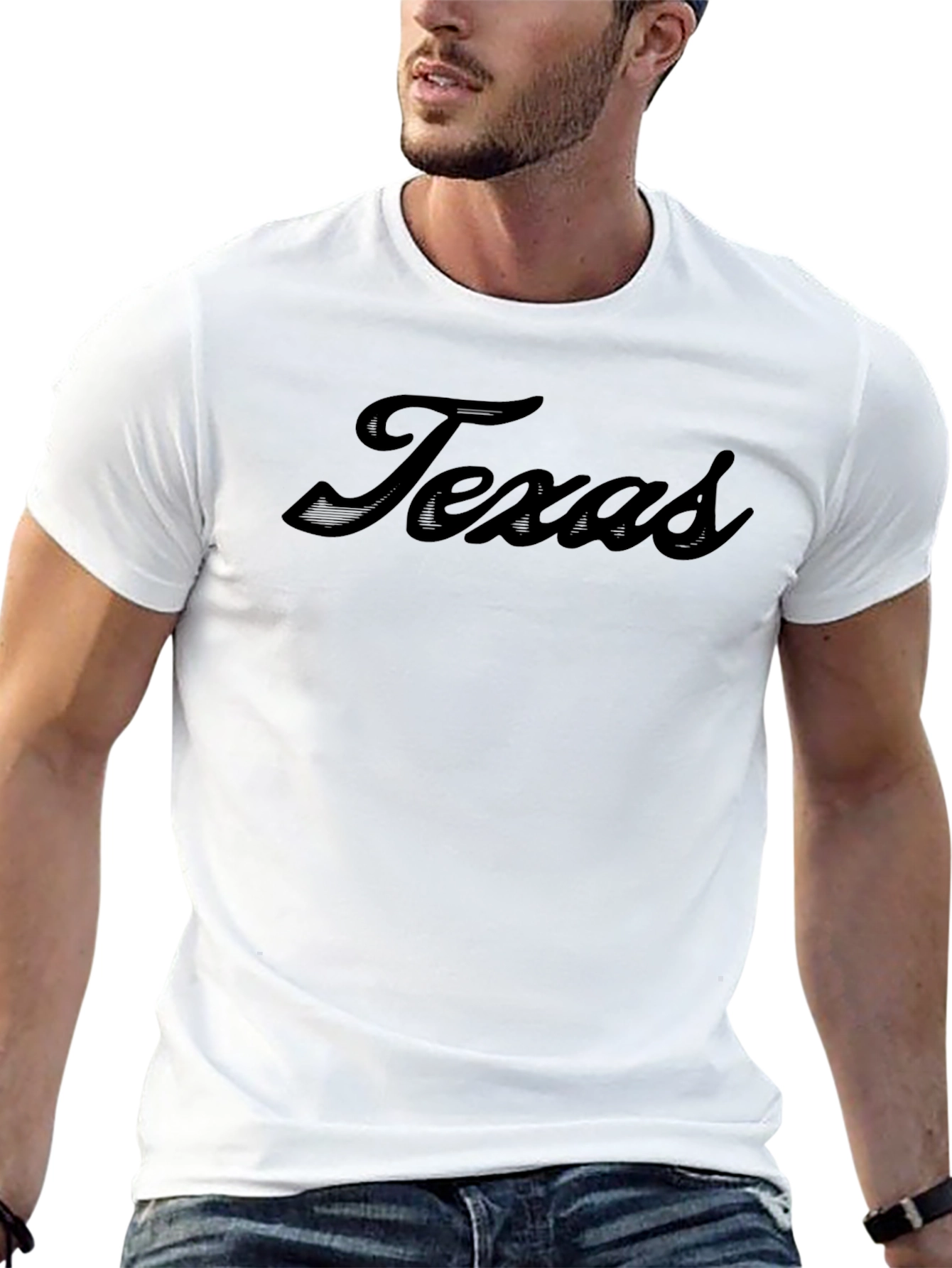 Black Texas Graphic Tee - Soft Cotton Blend view 13