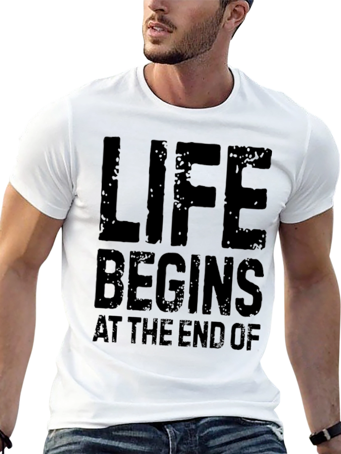 Black Life Begins At The End Of Black T-Shirt view 13