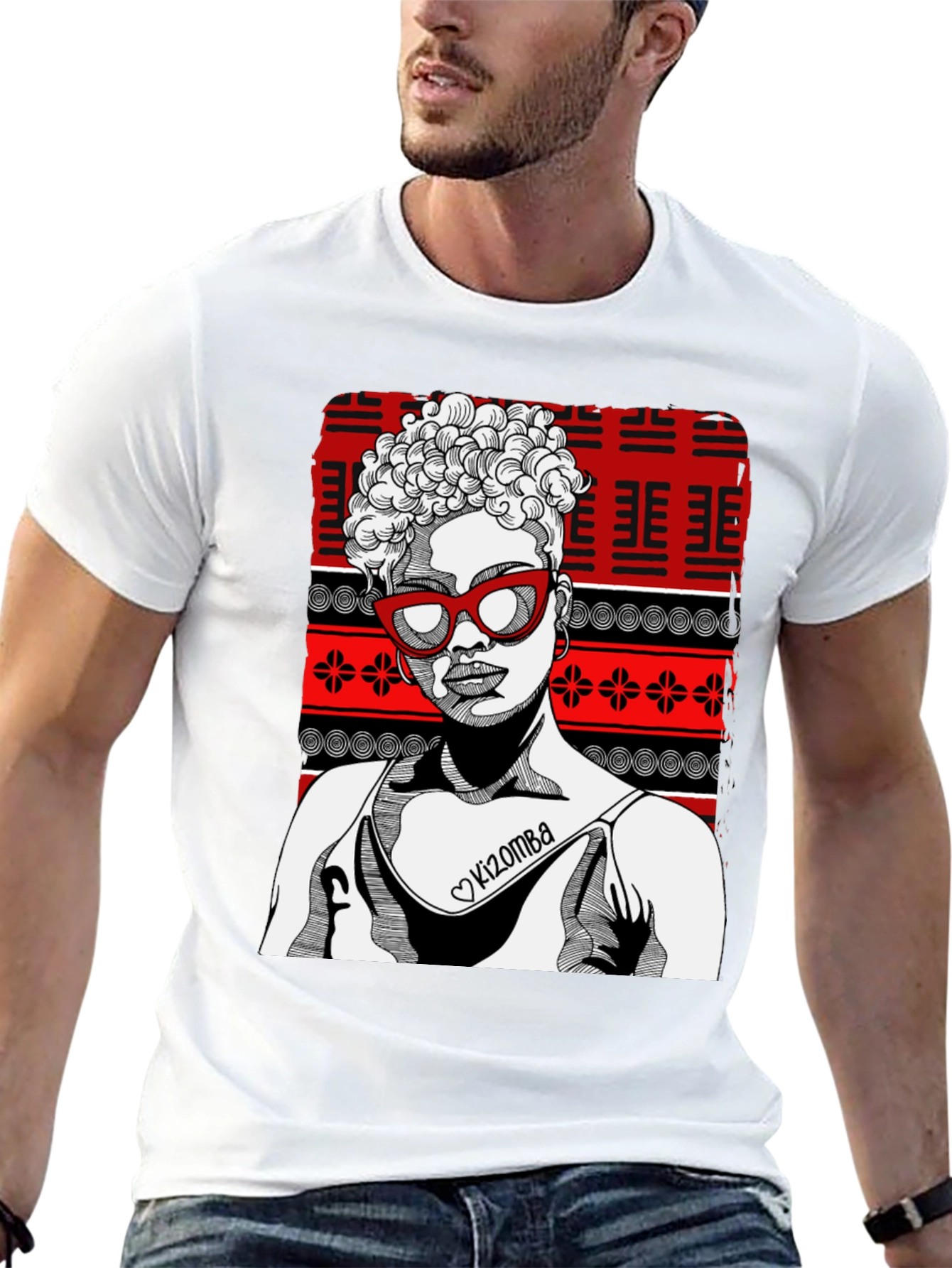 Black Kizomba Graphic T-Shirt - Stylish and Unique! view 13
