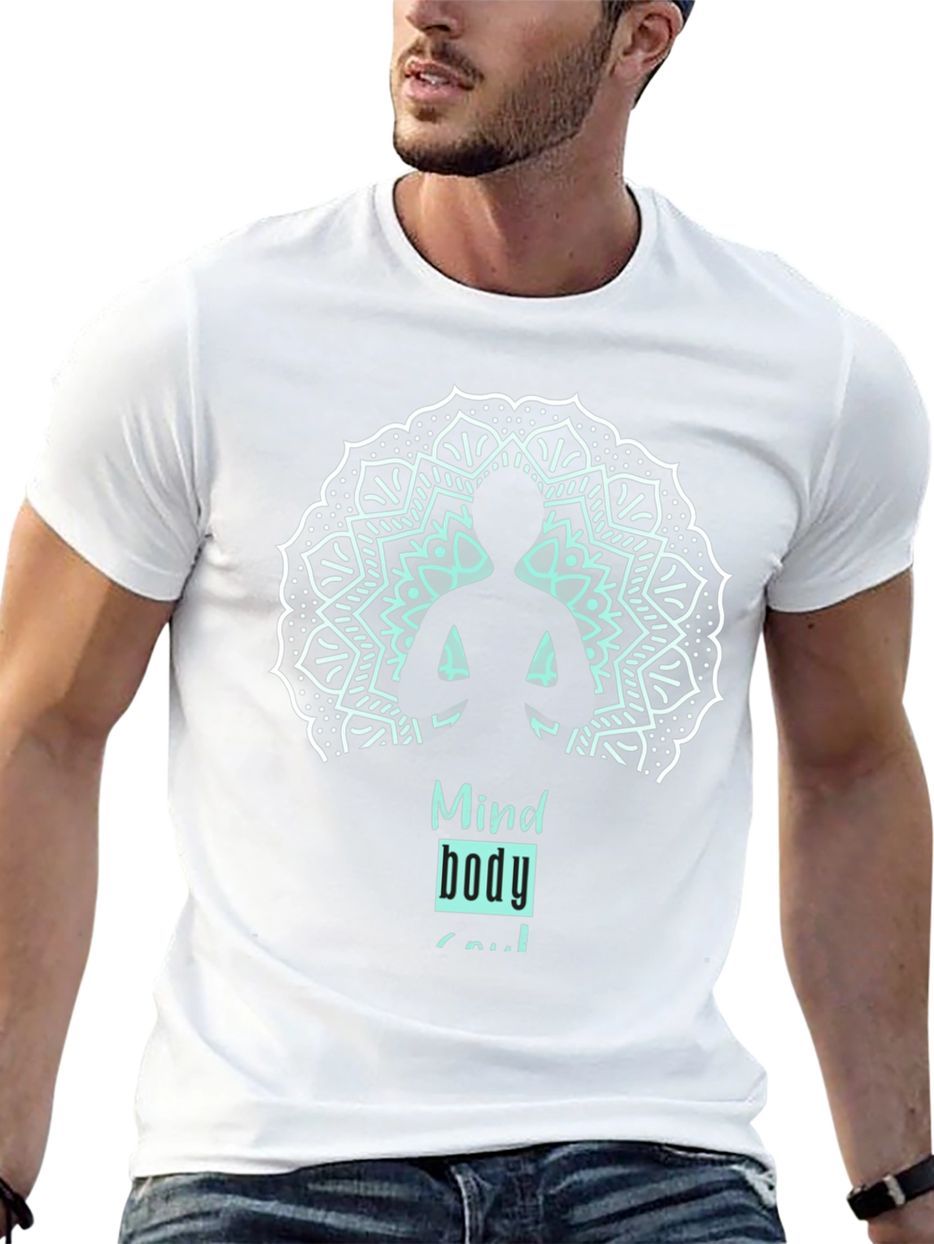 Black Mind Body Soul Graphic T-Shirt view 13