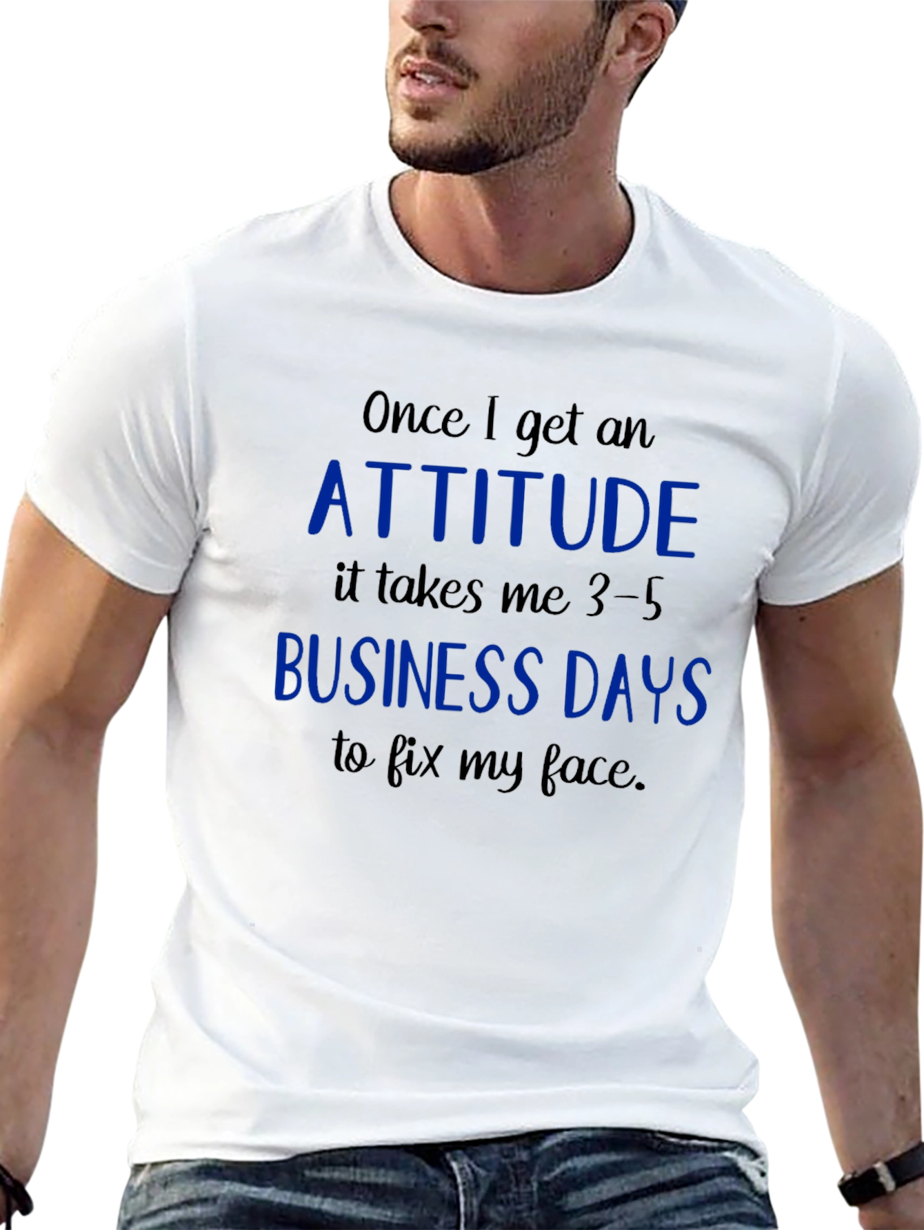 Black Attitude Business Days Graphic Tee view 13