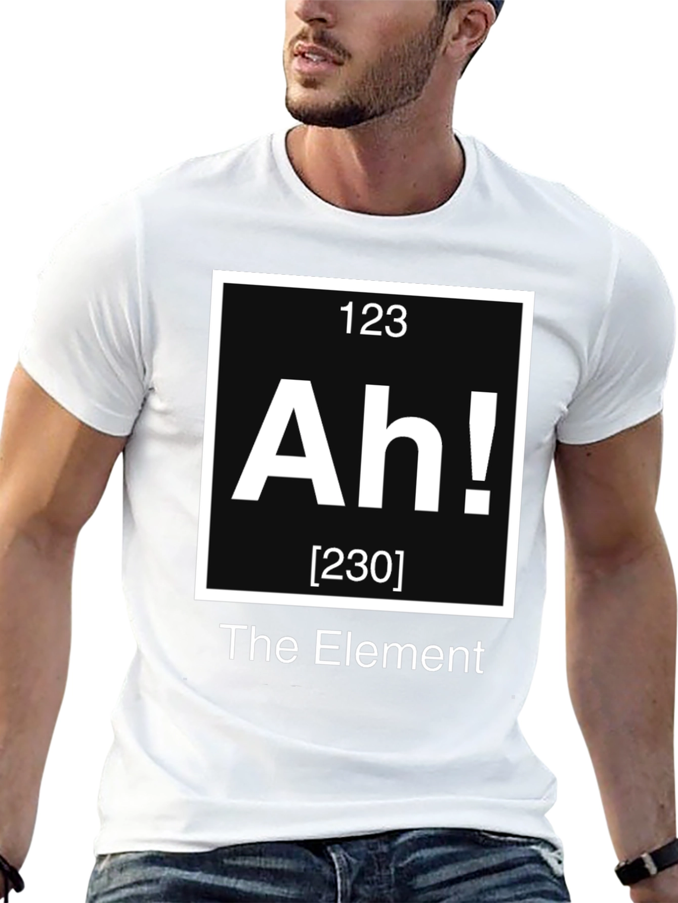 The Element "Ah!" T-Shirt - Chemistry Periodic Table Humor - 13