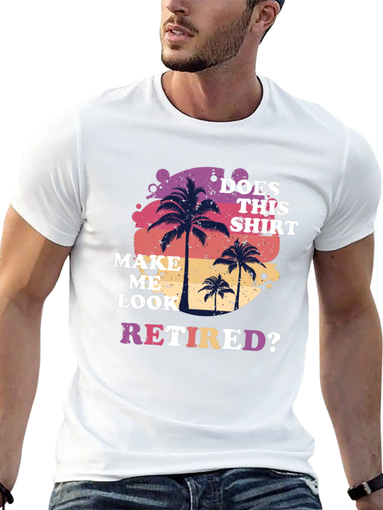 Black Retired Graphic T-Shirt: Palm Tree Design view 13