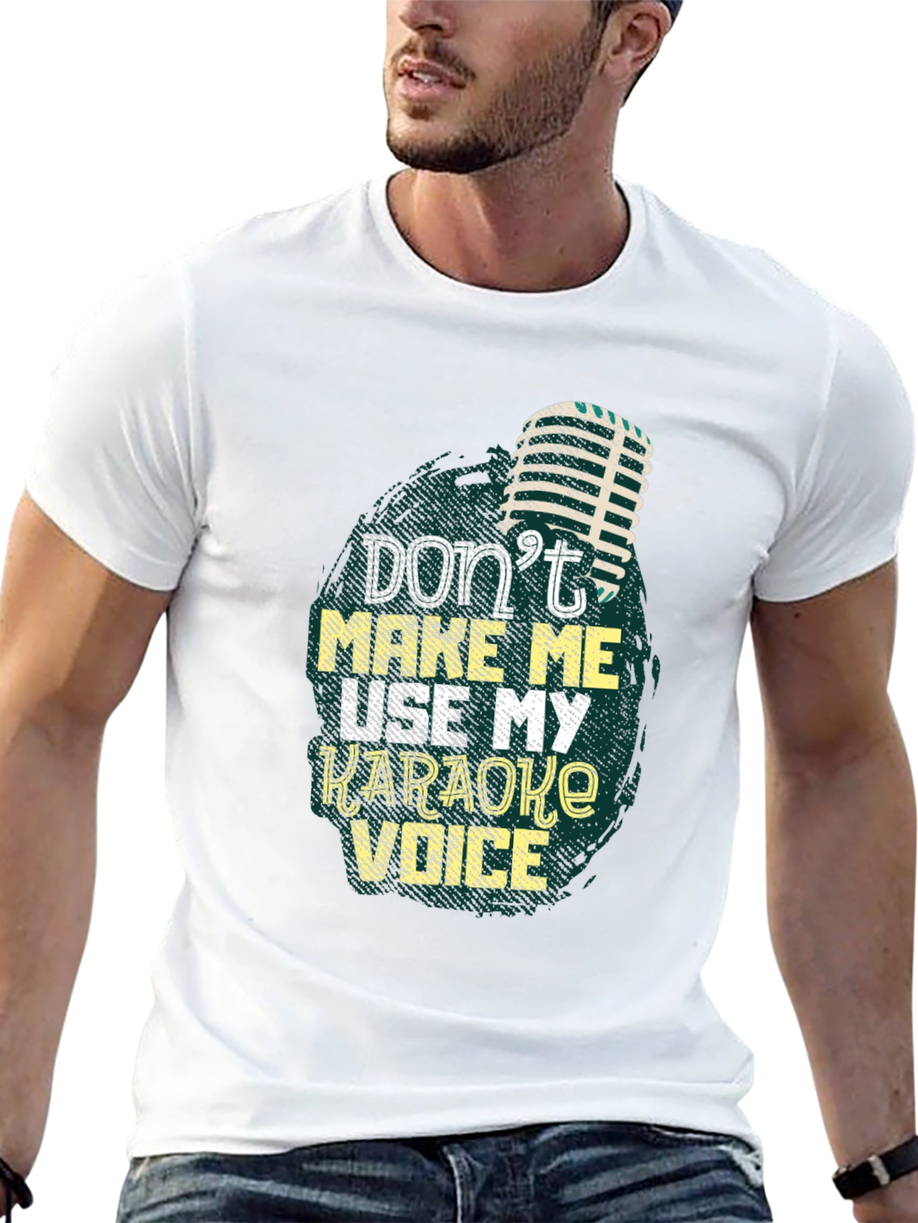 Black Karaoke Voice Graphic Tee - Soft Cotton Blend view 13
