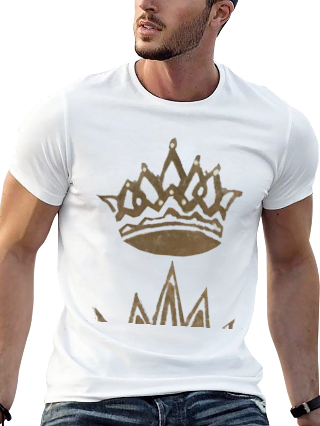 Black Crown Graphic Tee - Stylish Men's Casual Shirt view 13