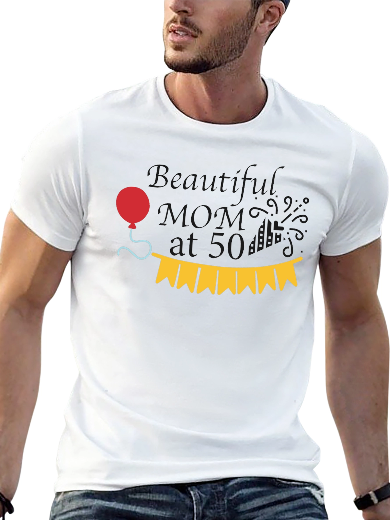 Black Beautiful Mom at 50 T-Shirt view 13