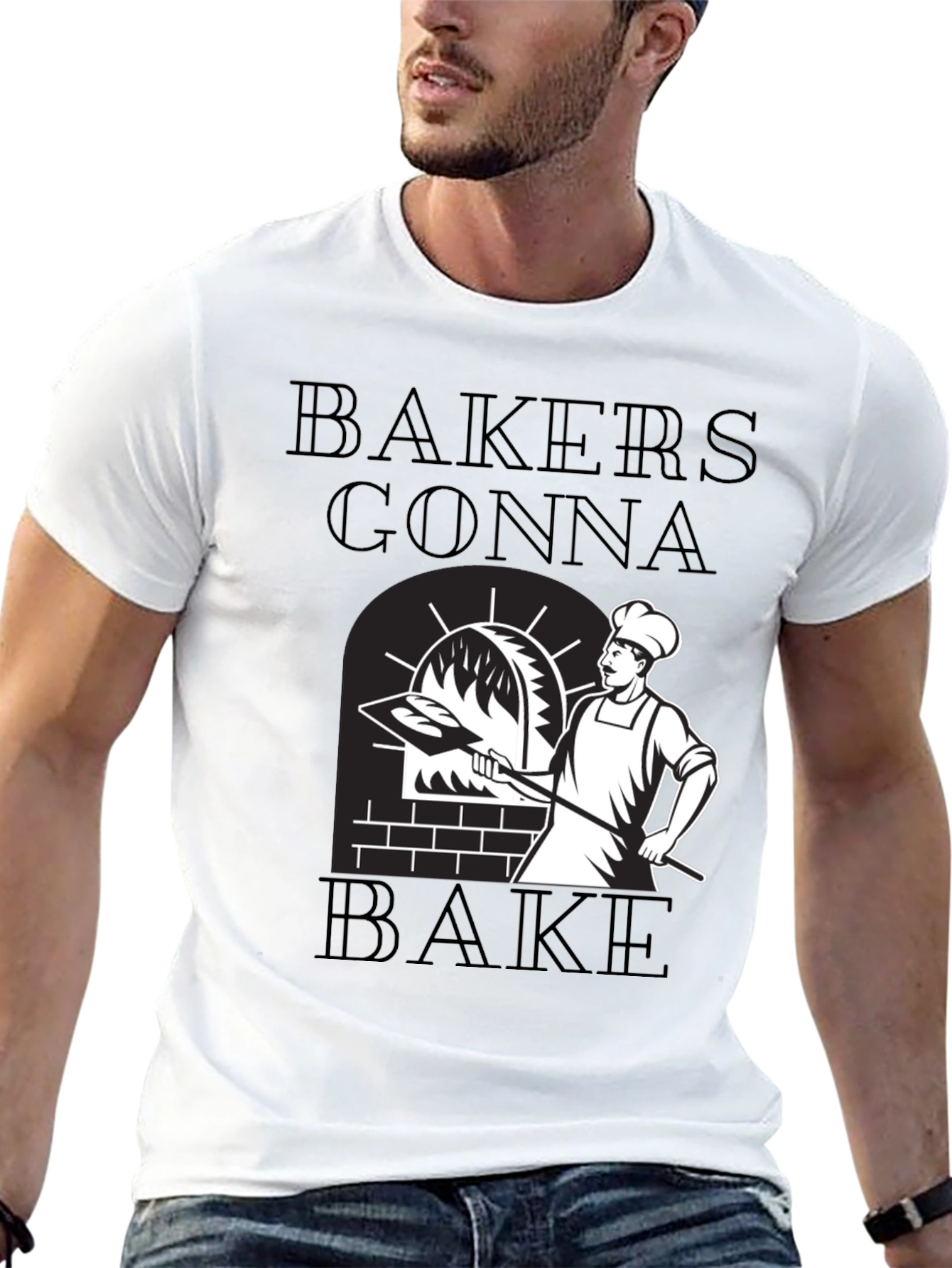 Black Bakers Gonna Bake Graphic Tee - Funny Baking Shirt view 13