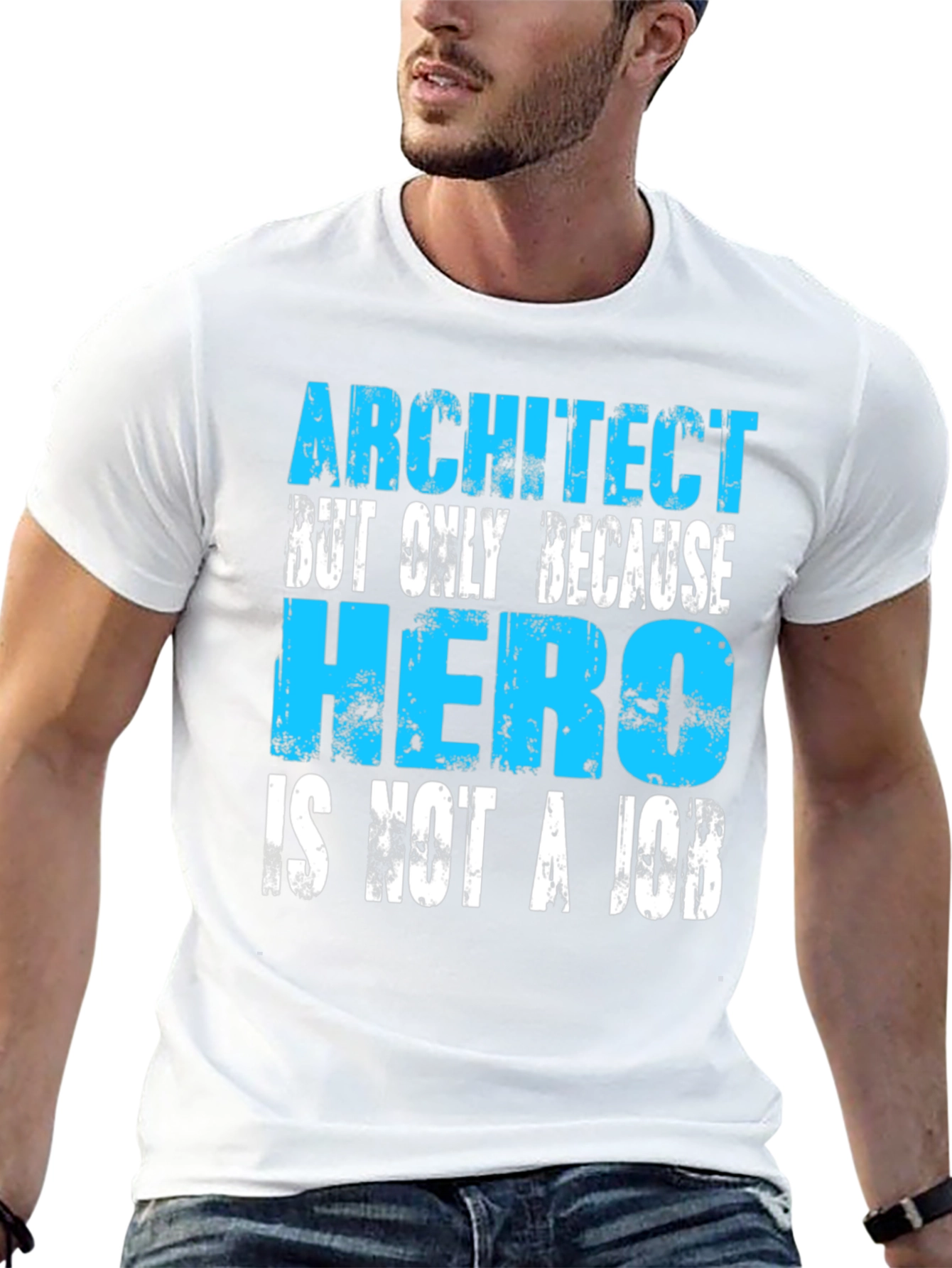 Black Architect Hero Funny Job T-Shirt view 13