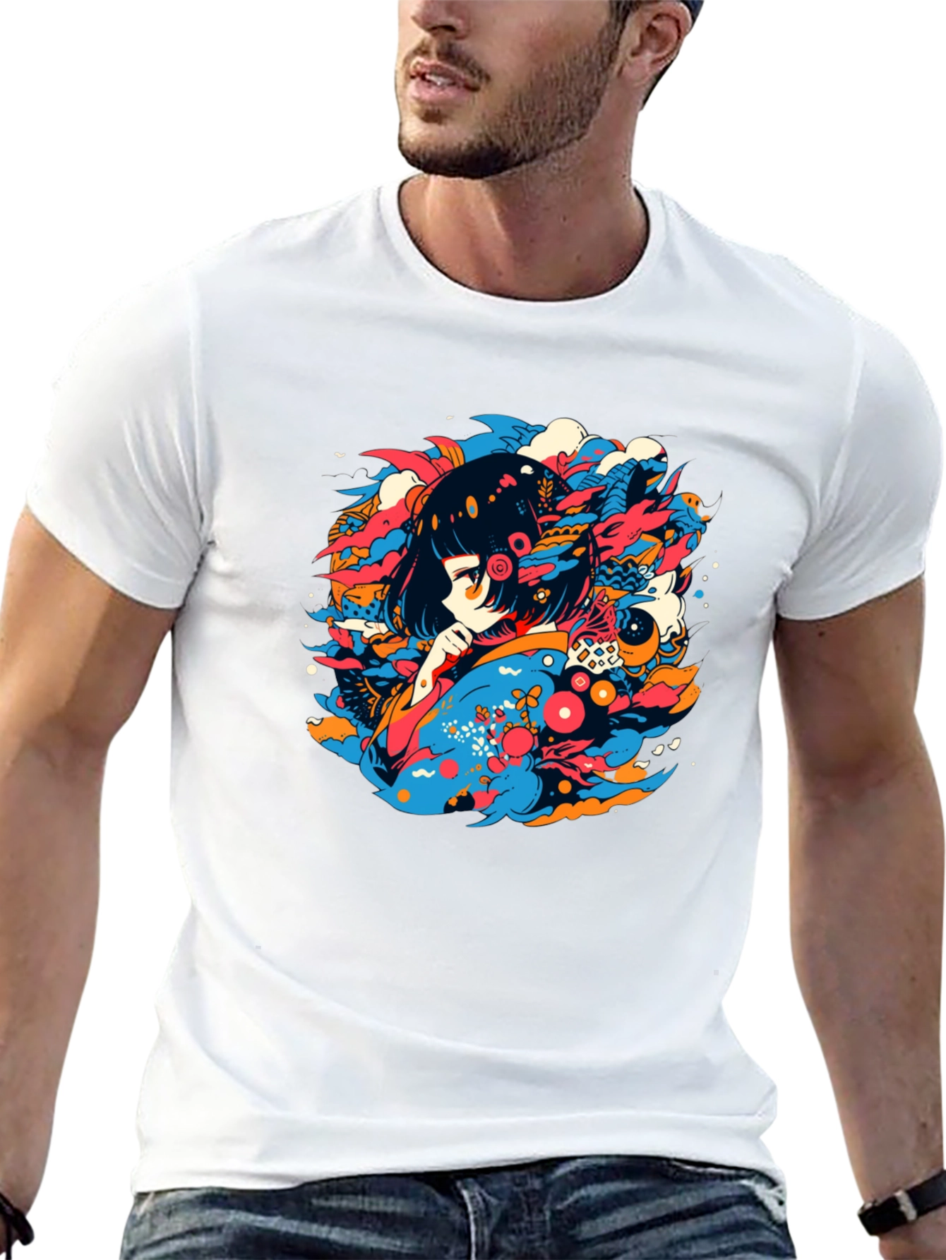Anime Girl Graphic Tee - Unique Streetwear - 13