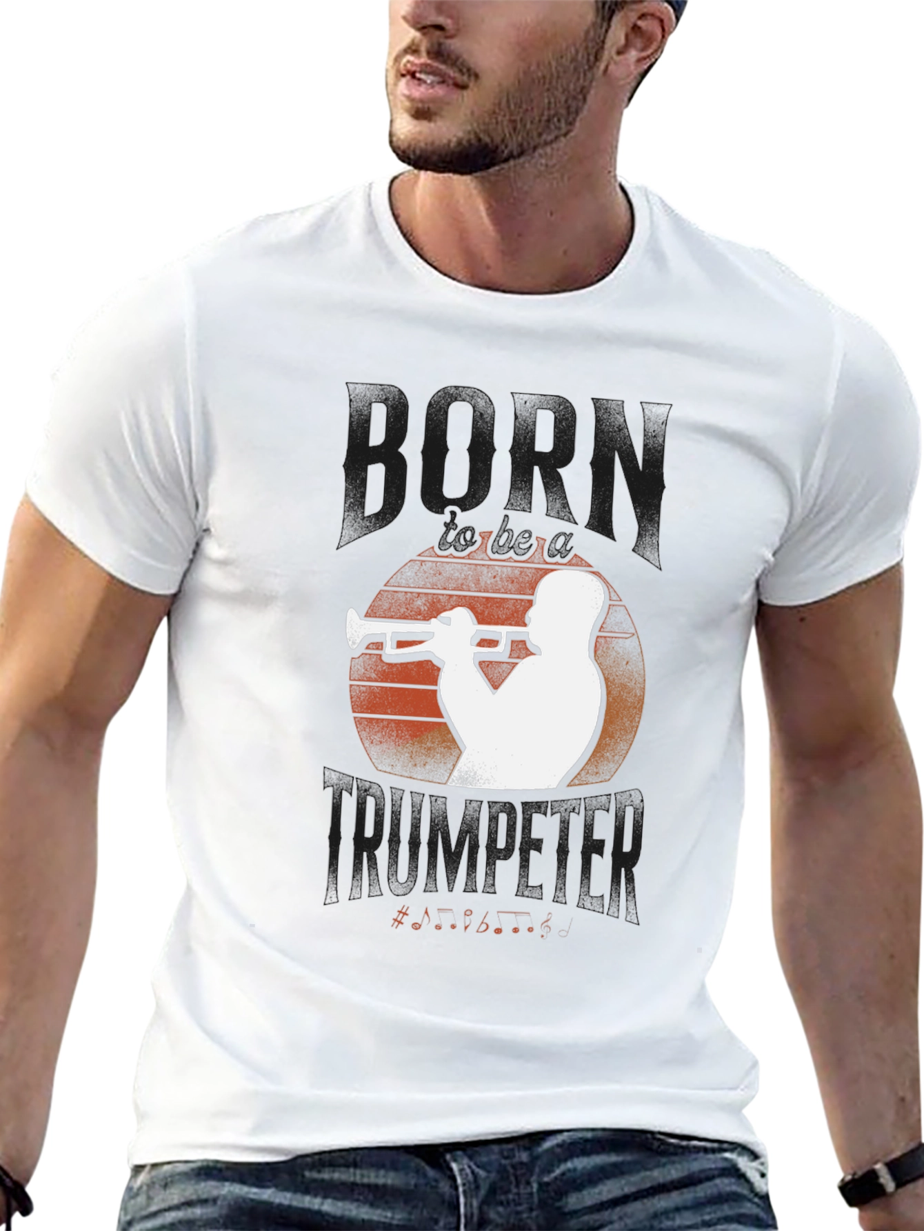 Black Horn Trumpeter Graphic Tee - Black view 13