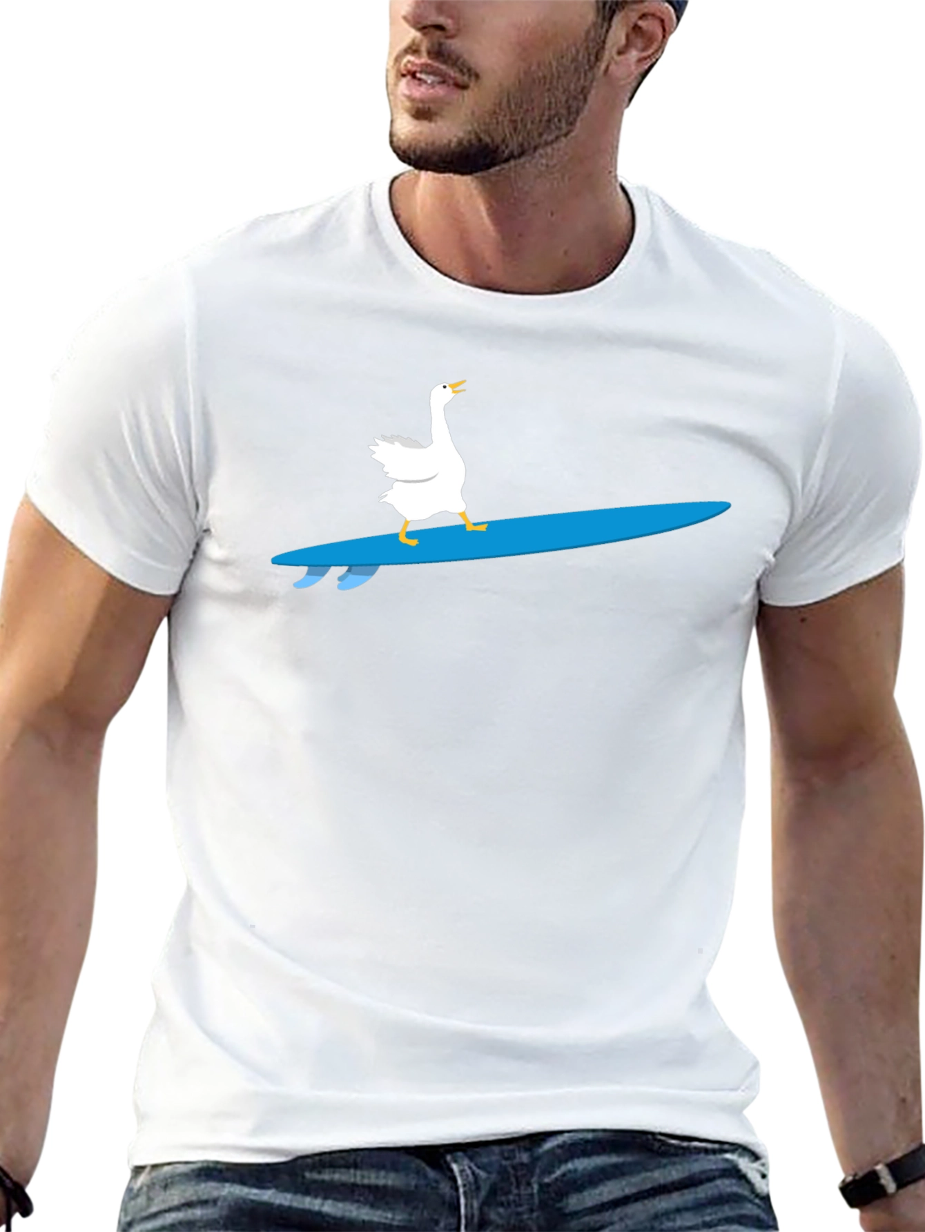 Black Goose Surfing T-Shirt - Cool Graphic Tee view 13