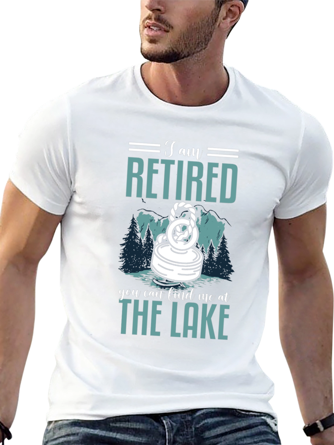 Black Retired Lake T-Shirt view 13