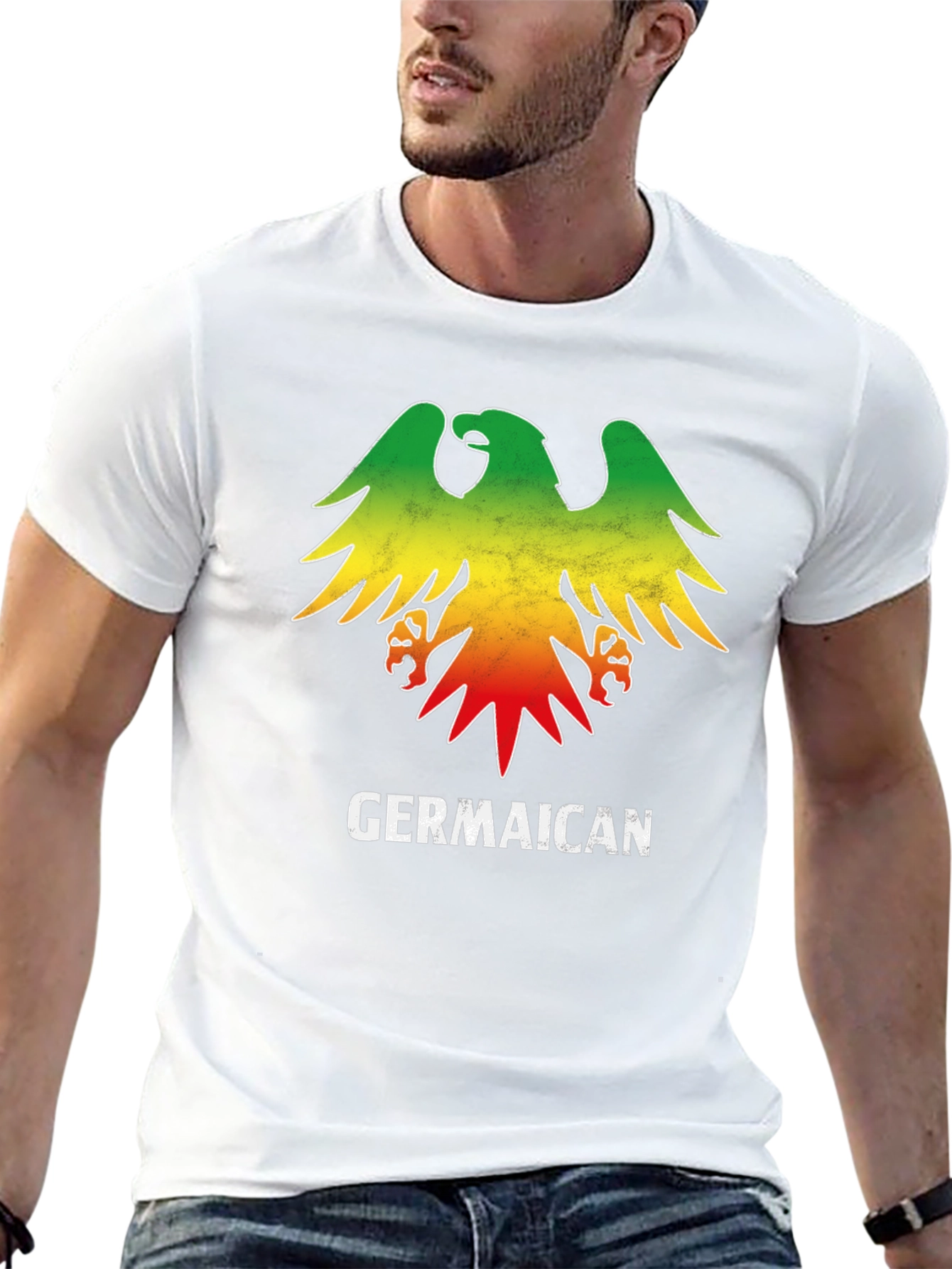 Germaican Rasta Eagle T-Shirt - 13