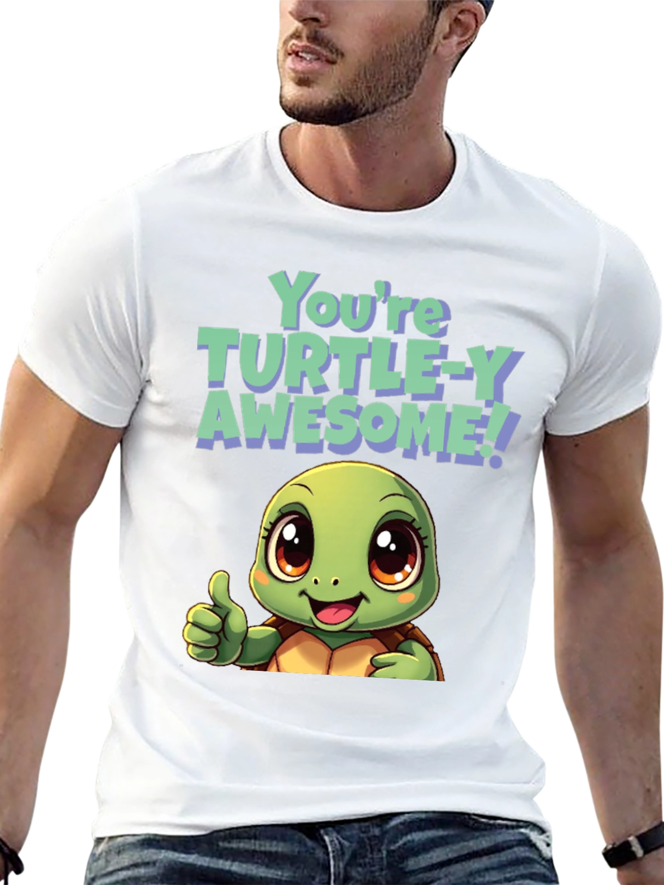 Black Turtle-Y Awesome Graphic Tee view 13