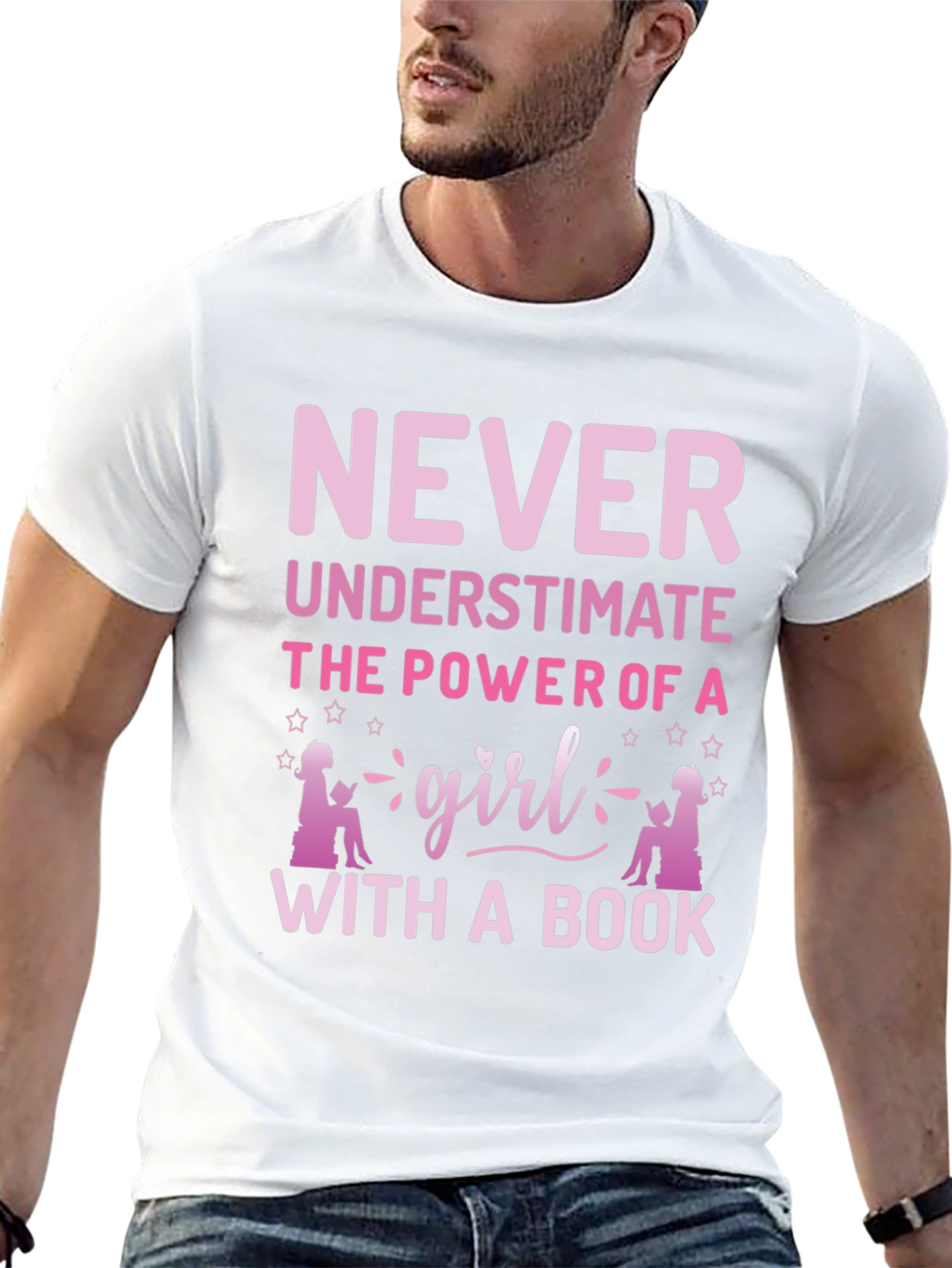 Black Never Underestimate Girl Book T-Shirt view 13