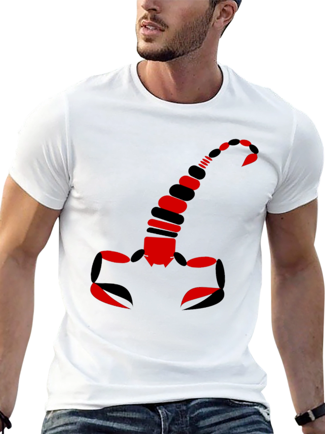 Black Scorpion Graphic Tee - Black Crew Neck view 13