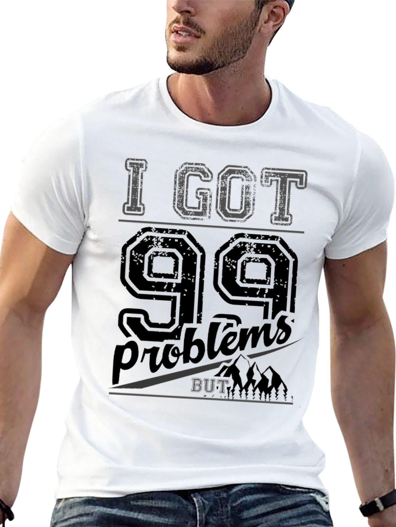 Black 99 Problems T-Shirt - Men's Graphic Tee view 13