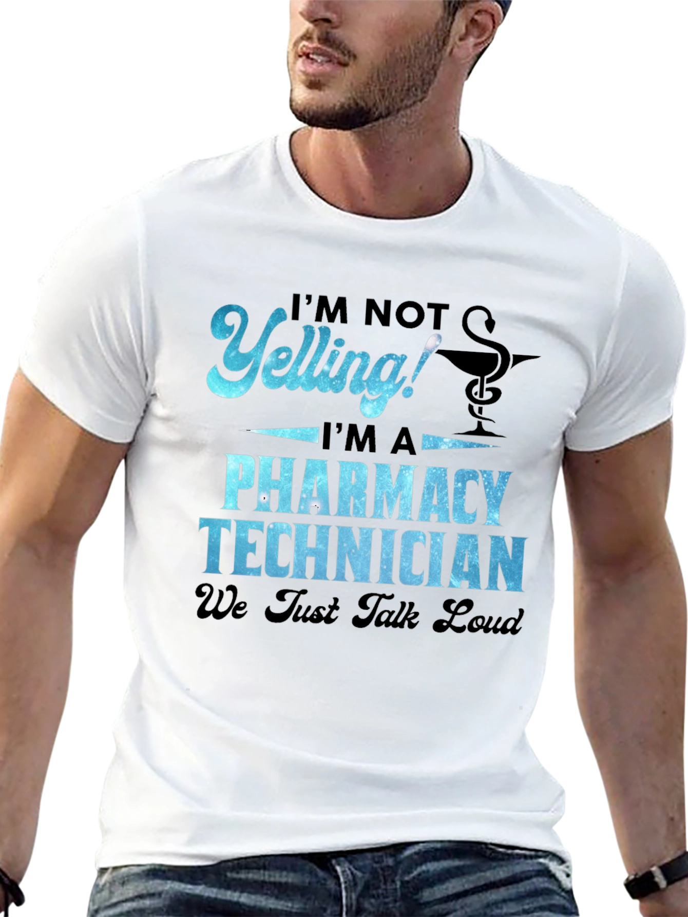 Black Pharmacy Technician T-Shirt - We Just Talk Loud! view 13