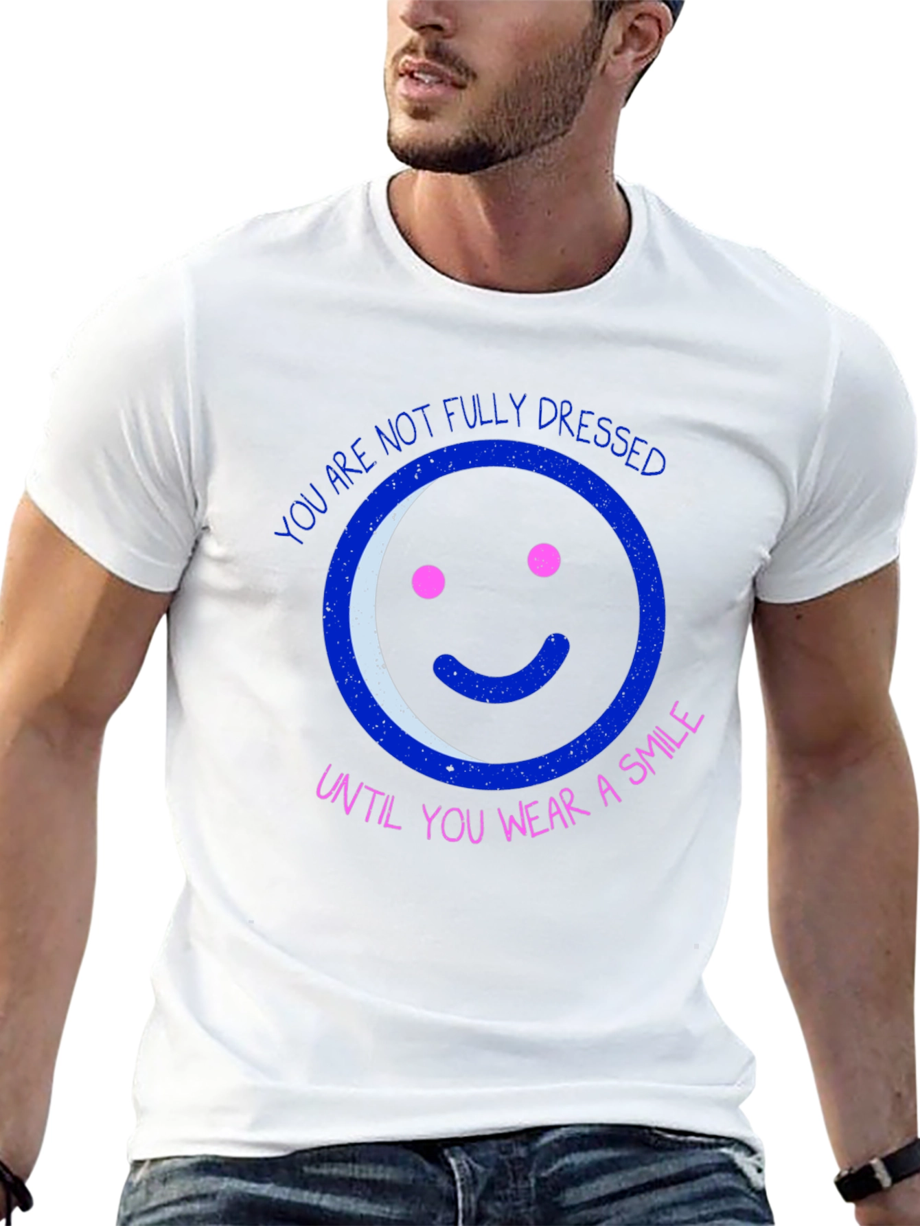 Black Smile T-Shirt - You Are Not Fully Dressed view 13