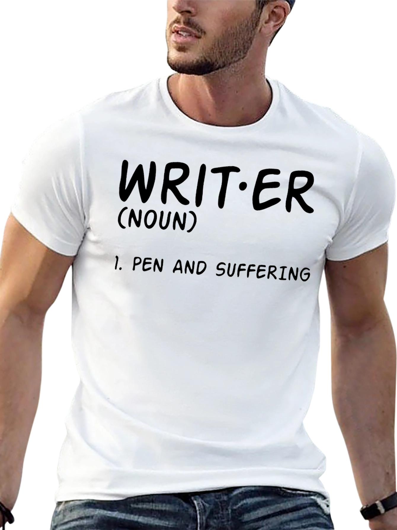 Black Writer Definition T-Shirt - Funny Novelist Tee view 13