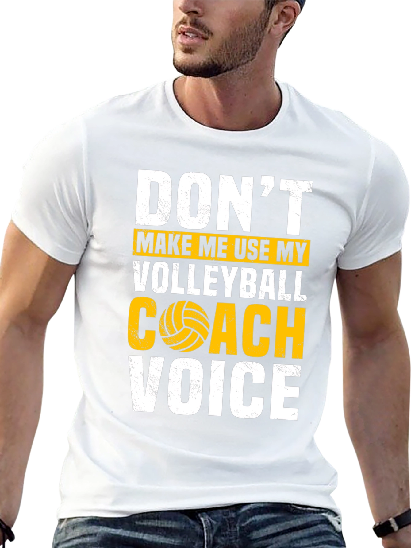 Black Volleyball Coach T-Shirt - Funny Warning Tee view 13