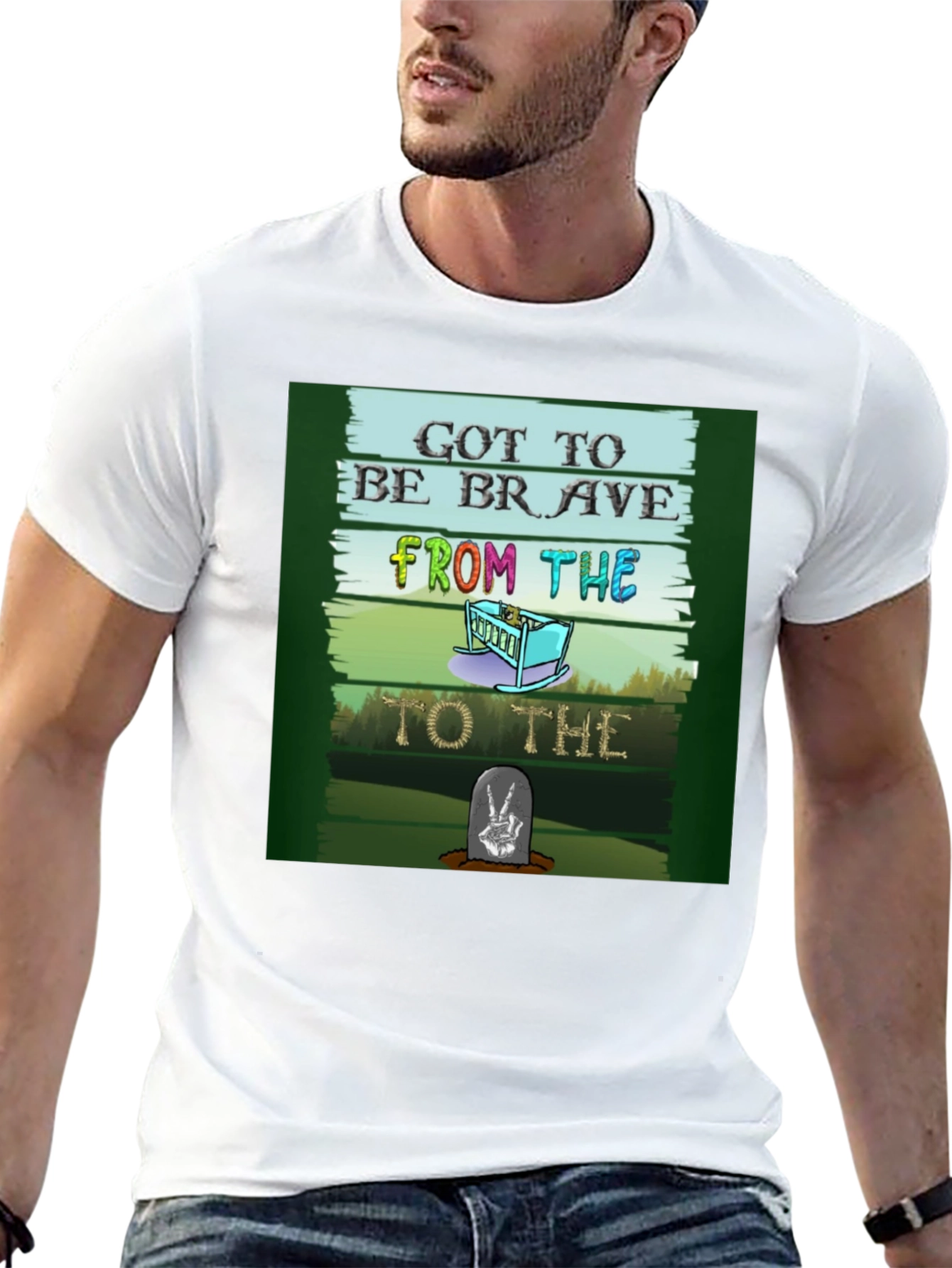 Black Got to be Brave T-Shirt view 13