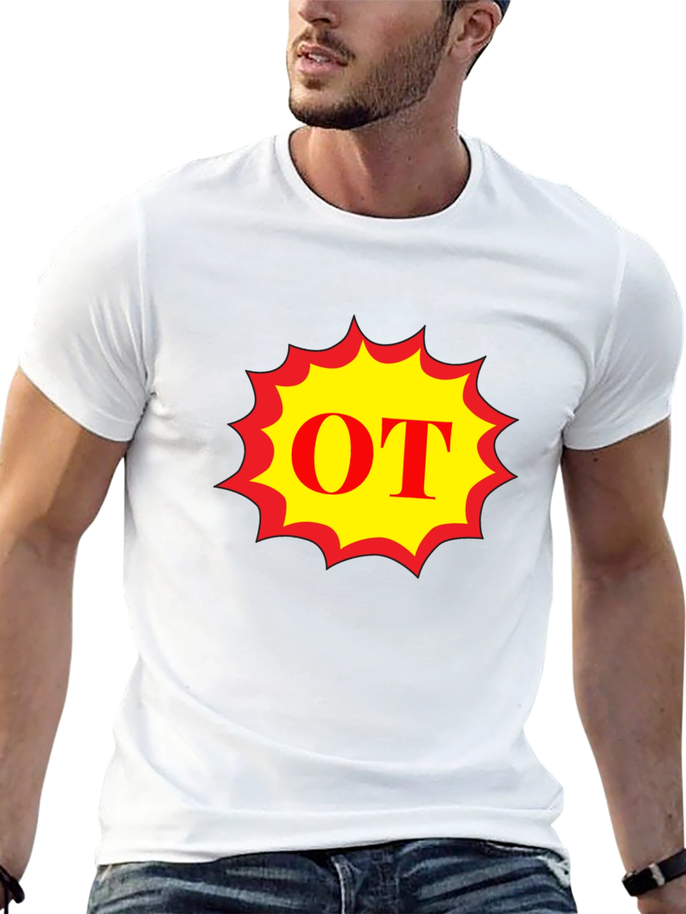 Black OT Burst T-Shirt - Bold Graphic Tee view 13