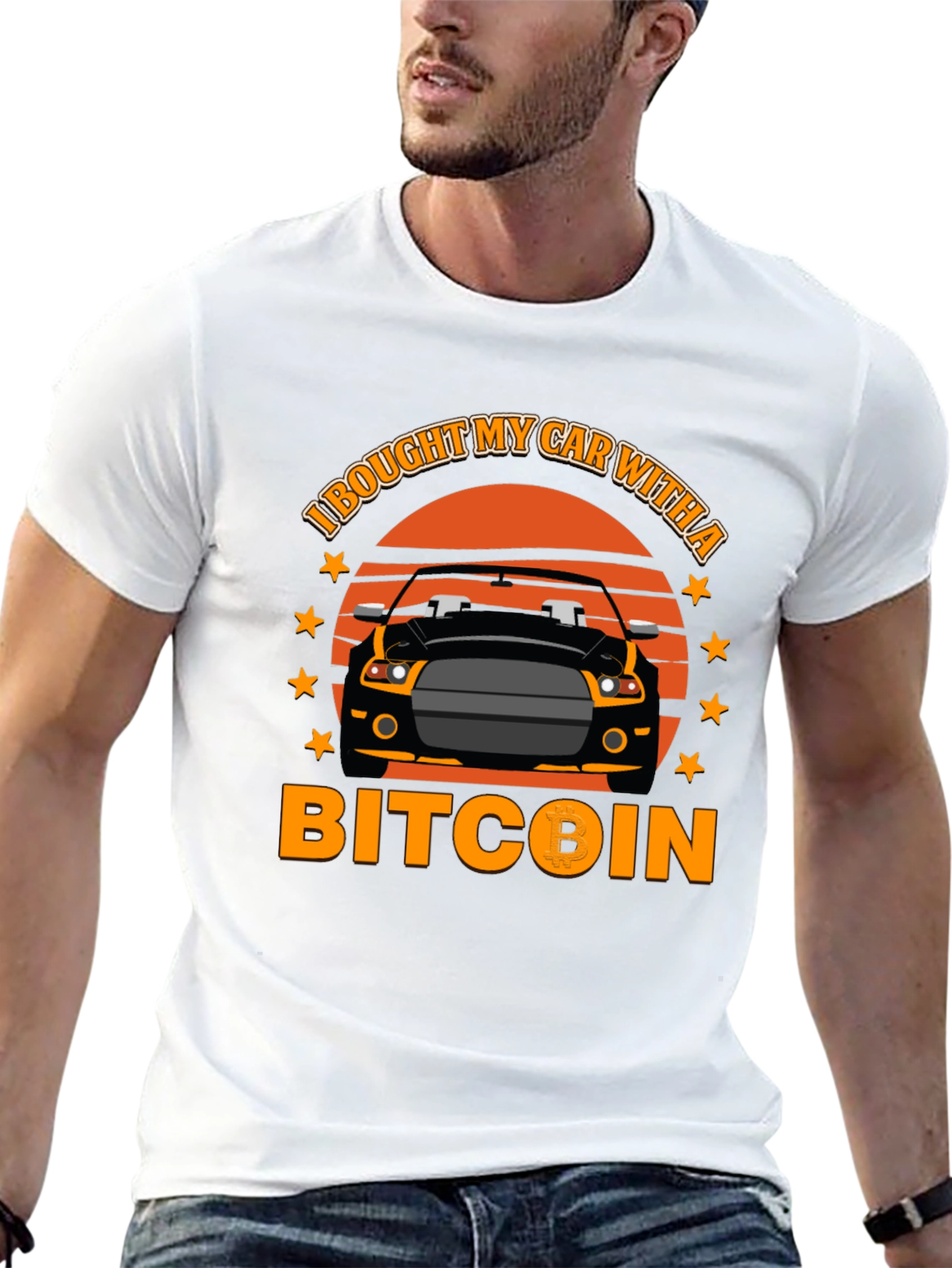 Bitcoin Car T-Shirt - Crypto Investor Tee - 13