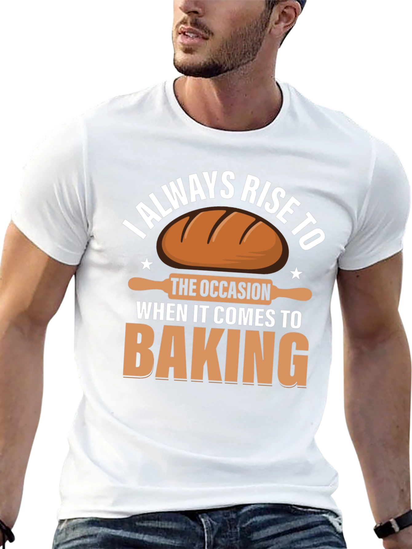 Black Baking T-Shirt: I Always Rise to the Occasion view 13