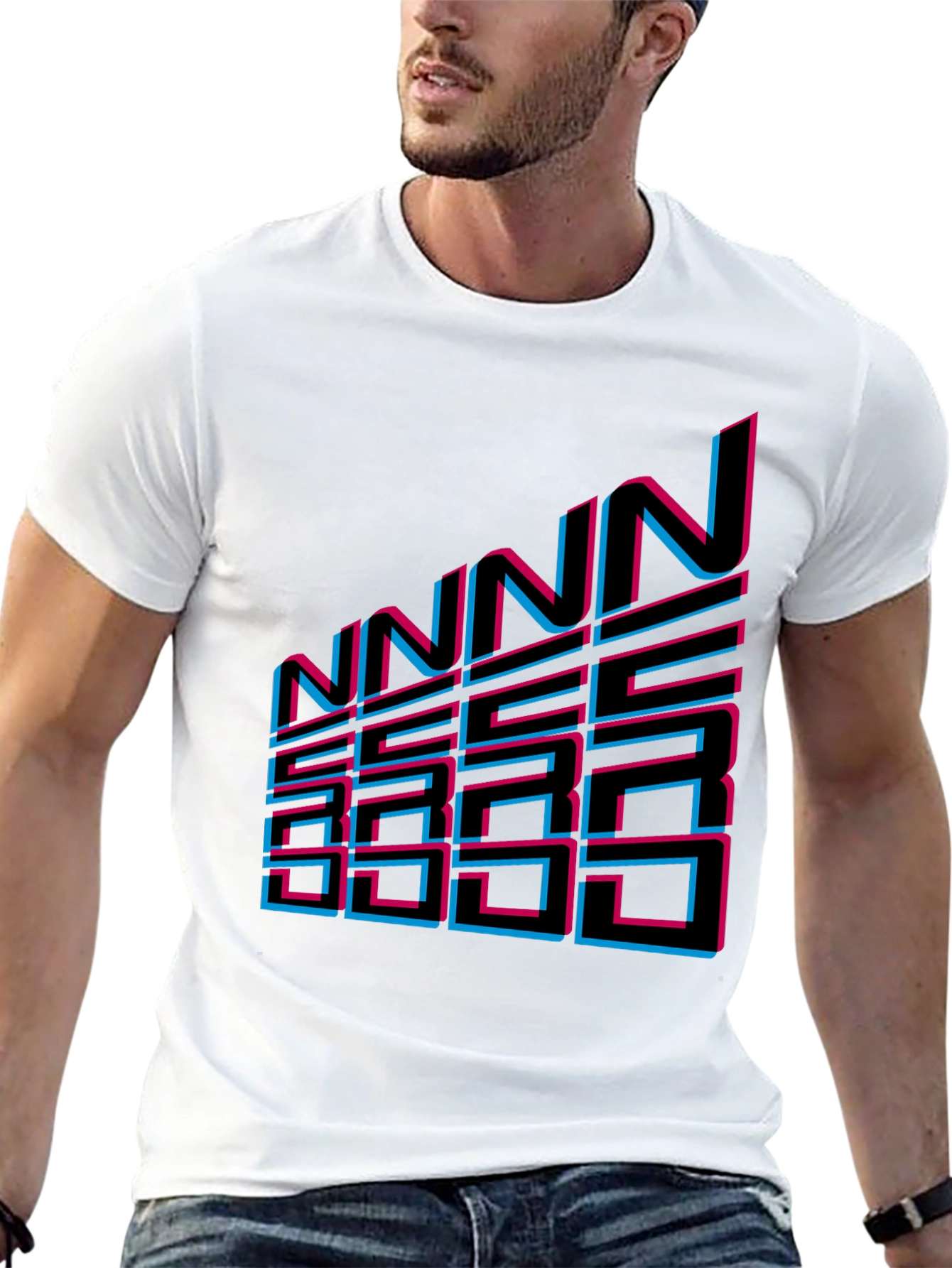 Black Retro NNN SSS Graphic Tee - Black view 13