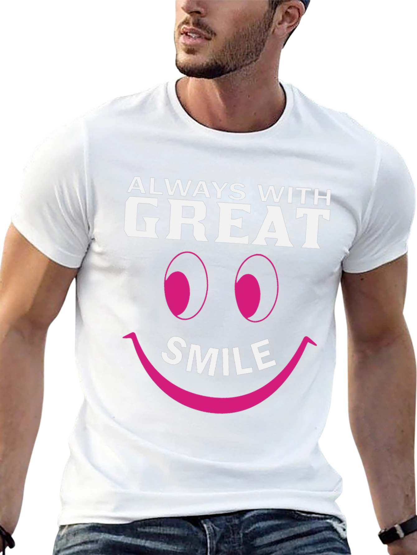 Black Always With Great Smile Black T-Shirt view 13