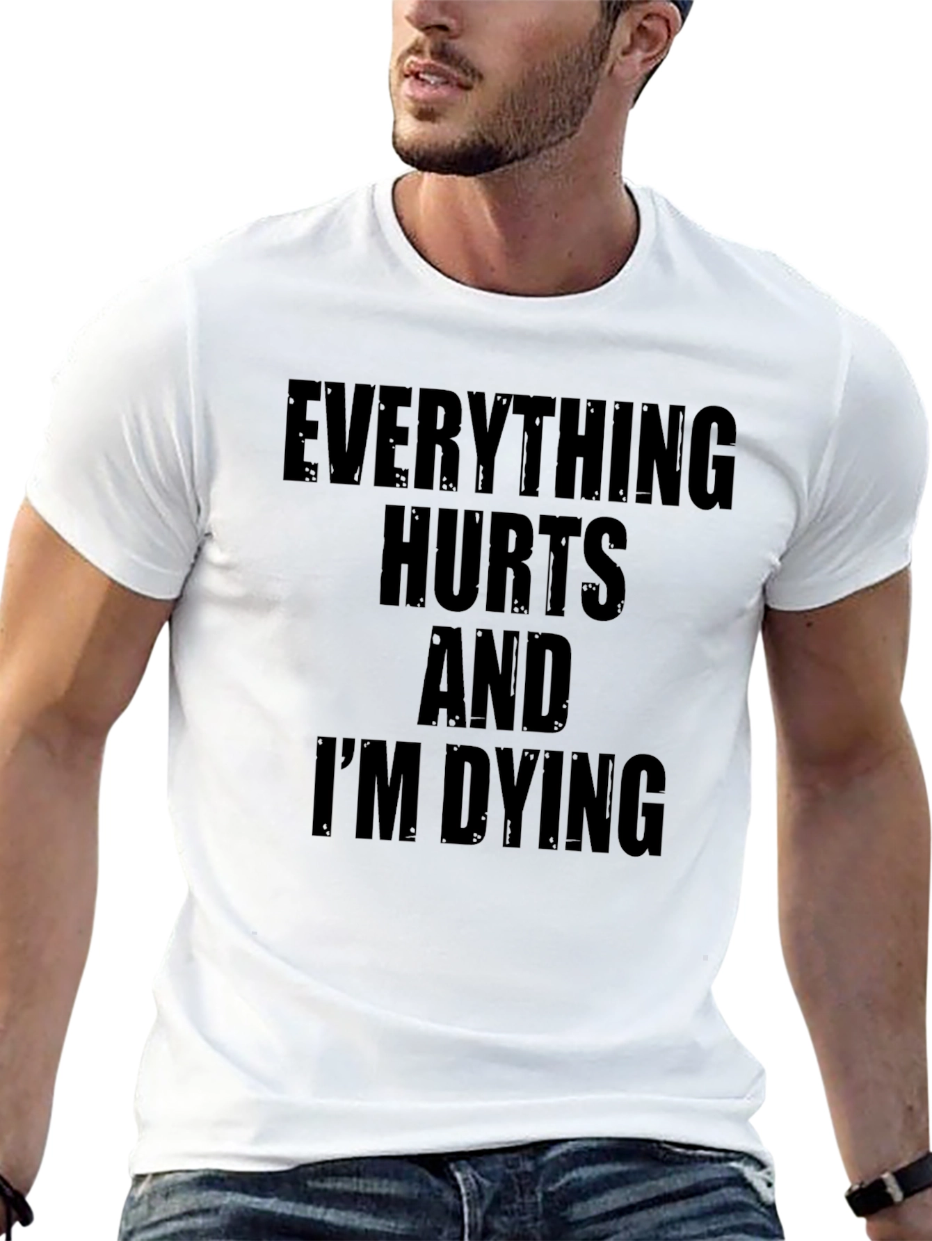 Black Everything Hurts & I'm Dying Graphic Tee view 13