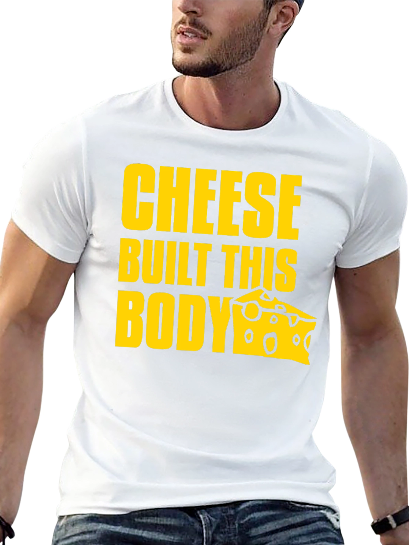 Black Cheese Built This Body Graphic T-Shirt view 13