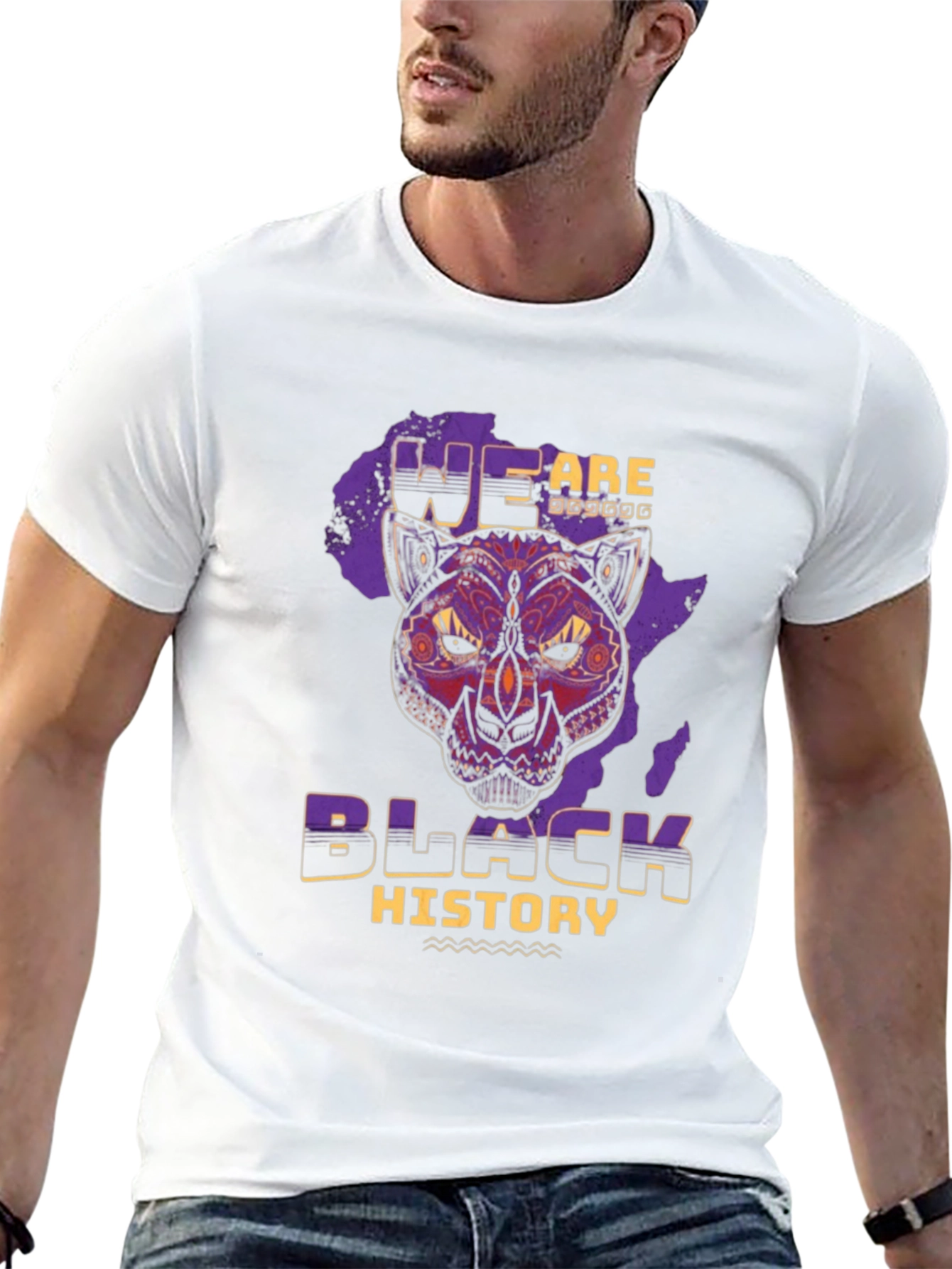 Black Black History Panther T-Shirt view 13