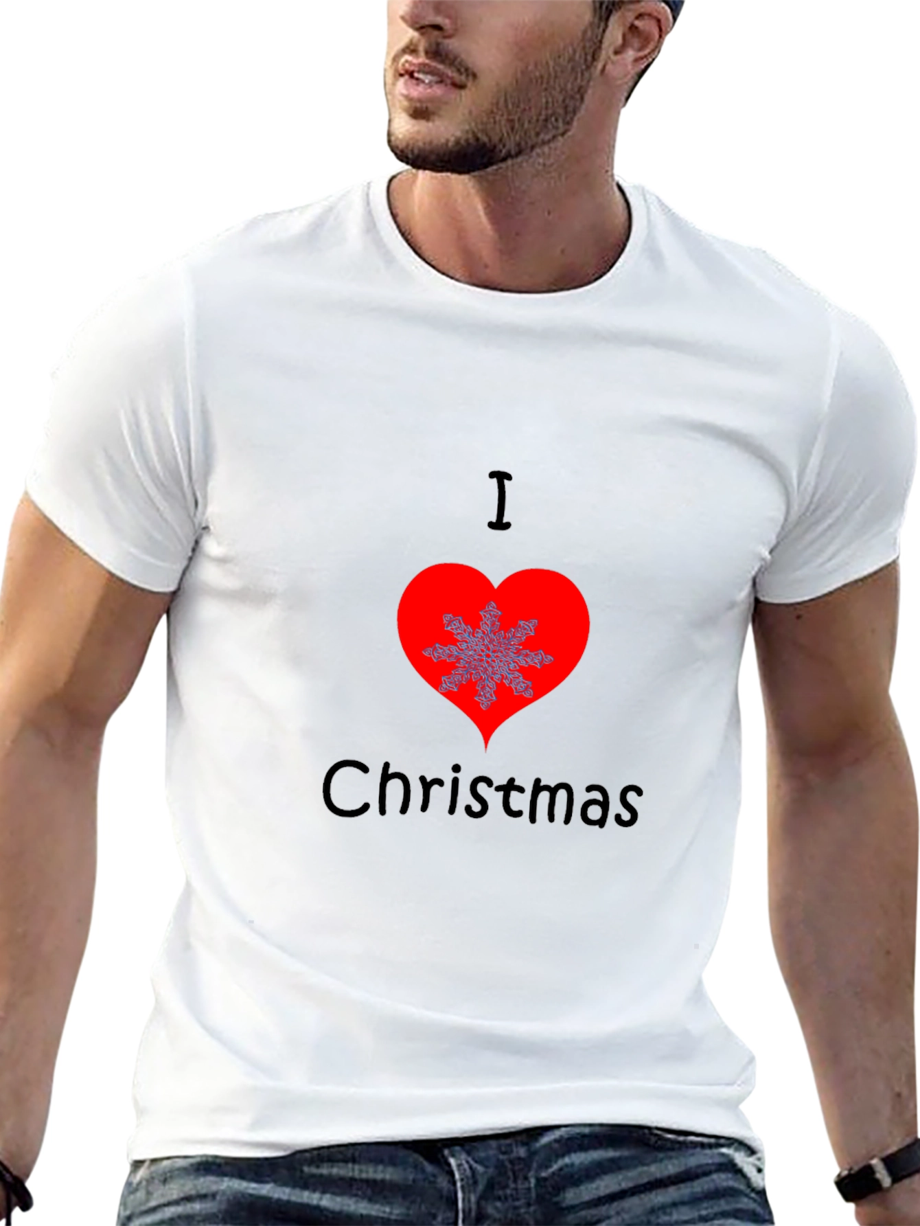I Love Christmas T-Shirt Holiday Graphic Tee - 13
