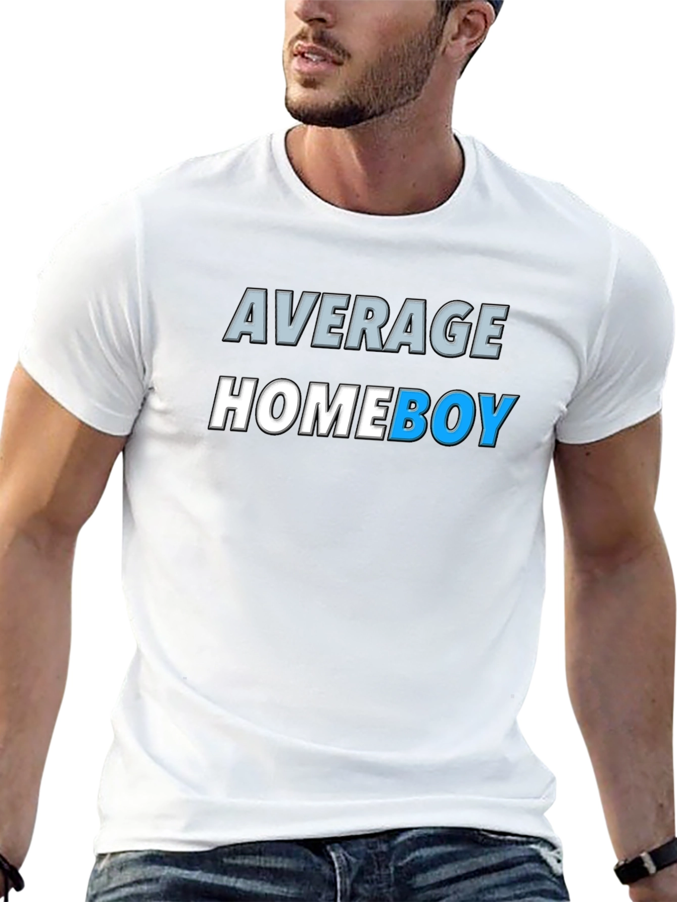 Black Average Homeboy Graphic Tee - Stylish & Comfy view 13