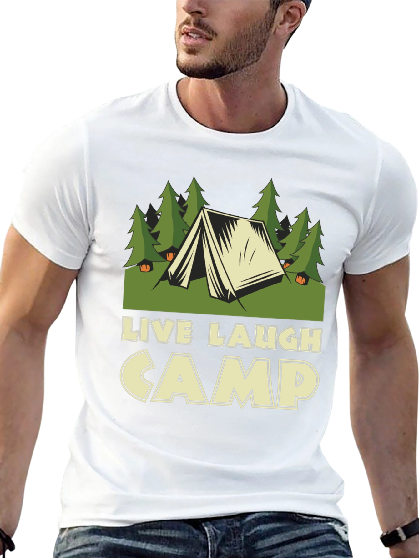 Live Laugh Camp Graphic Tee - Outdoor Adventure Shirt - 13