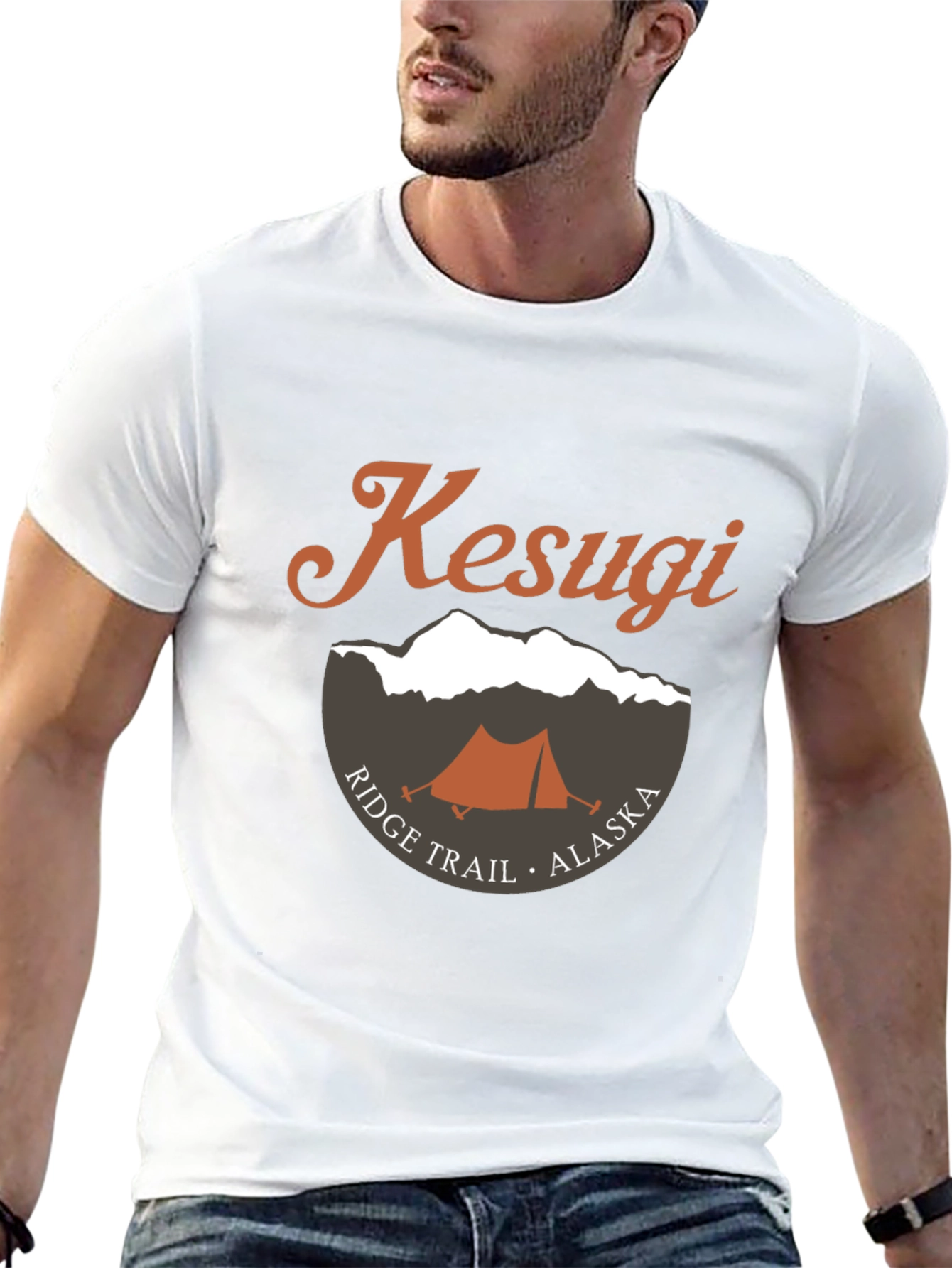 Kesugi Ridge Trail Alaska T-Shirt - Camping Tent Graphic Tee - 13